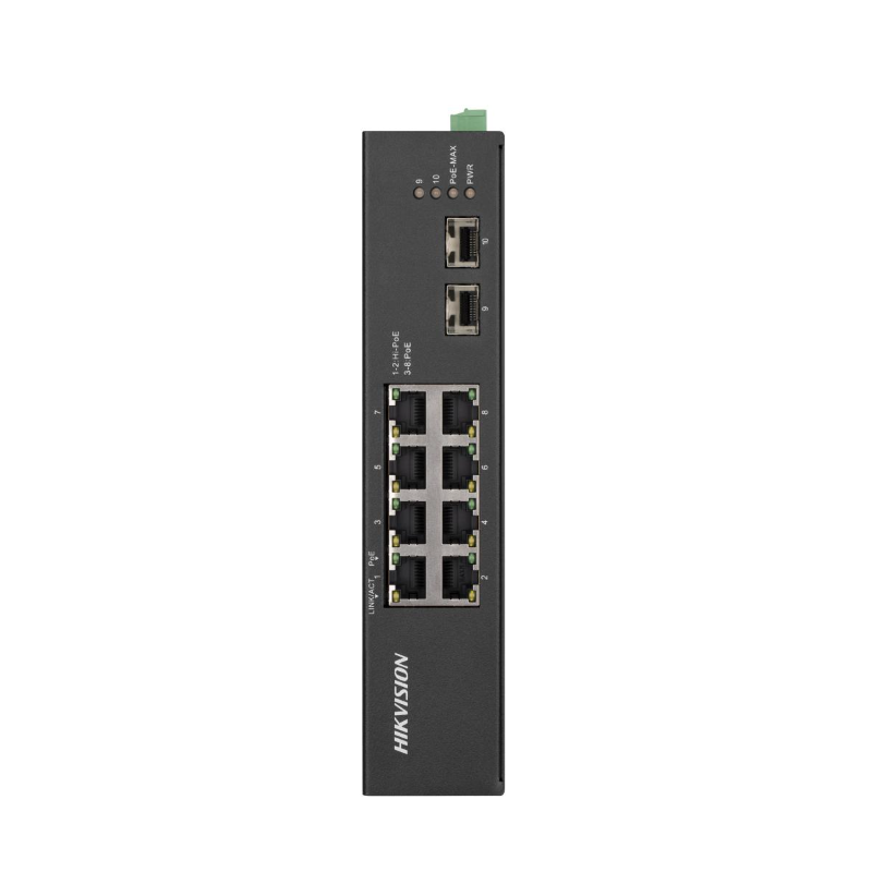 Hikvision DS-3T0510HP-E/HS 8 Port Gigabit Unmanaged Harsh POE Switch