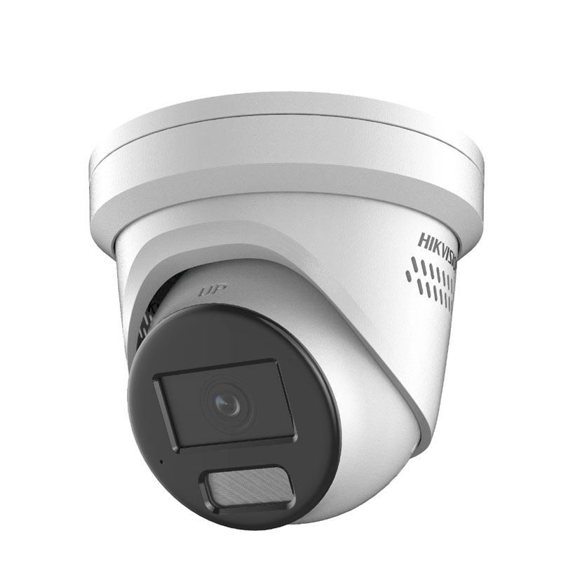 Hikvision DS-2CD2347G2-LSU/SL 4MP ColorVu Strobe Light and Audible Warning 2.8mm Fixed Turret Network Camera