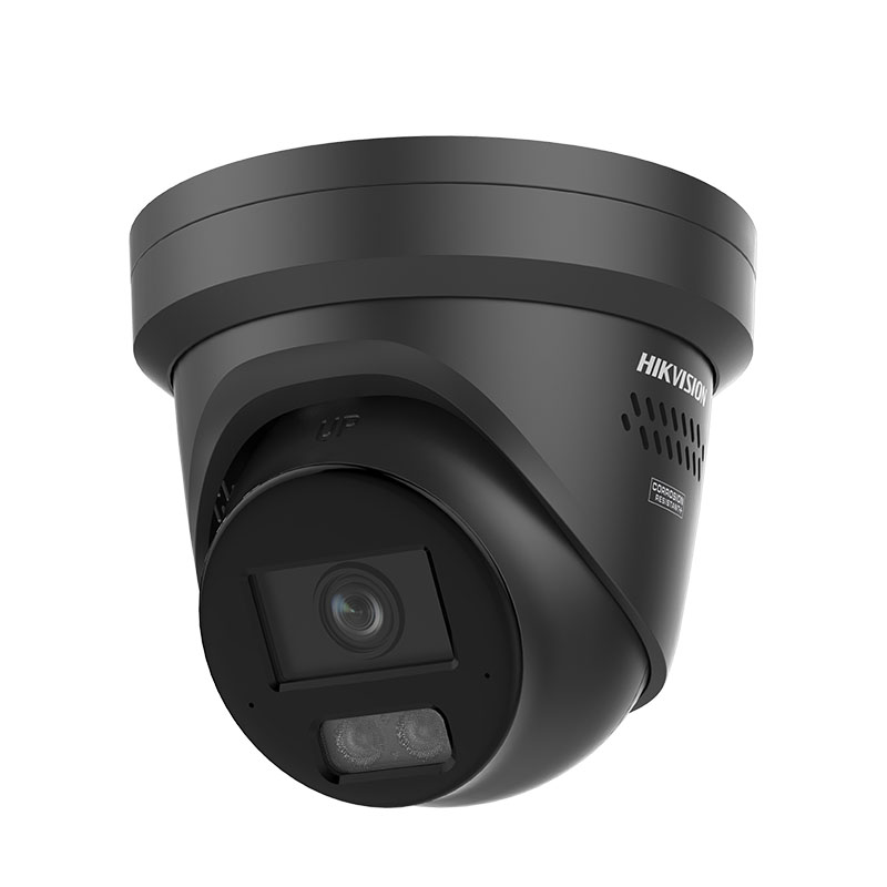 Hikvision DS-2CD2347G3-LIS2UY/SL 4MP Smart Hybrid White Strobe Light with Siren ColorVu 3.0 Turret Fixed Lens IP Camera