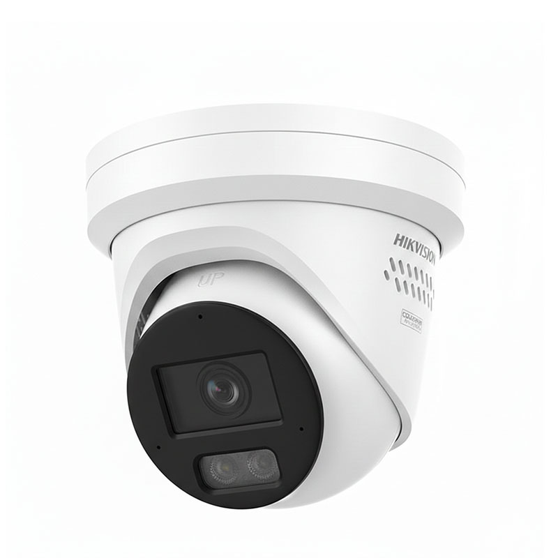 Hikvision DS-2CD2387G3-LIS2UY/S(L)(RB) Smart Red and Blue Strobe Light with Siren Hybrid Strobe Light with ColorVu 3.0 Turret Fixed Lens IP Camera