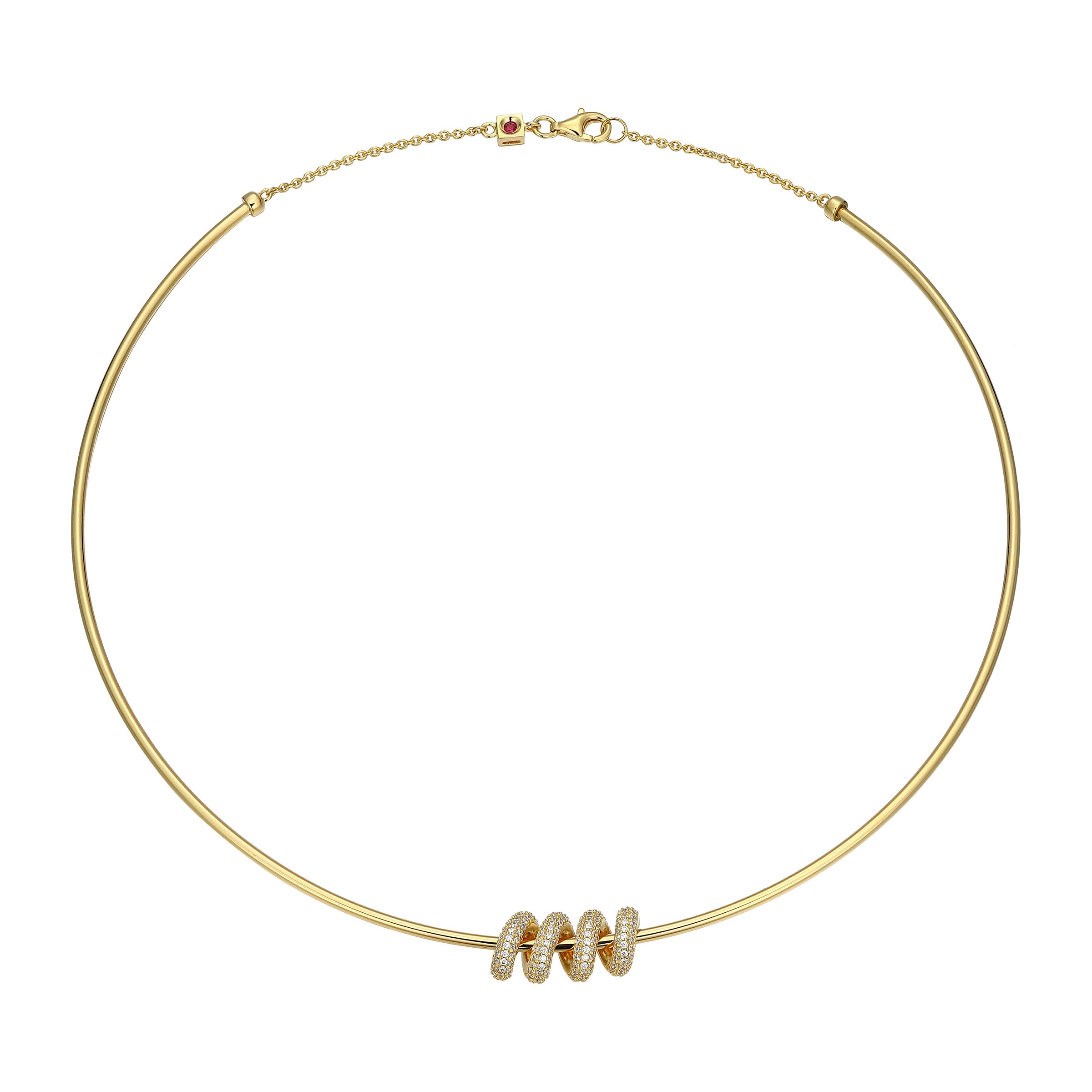 LN0244 - Eternal Twist Choker Necklace