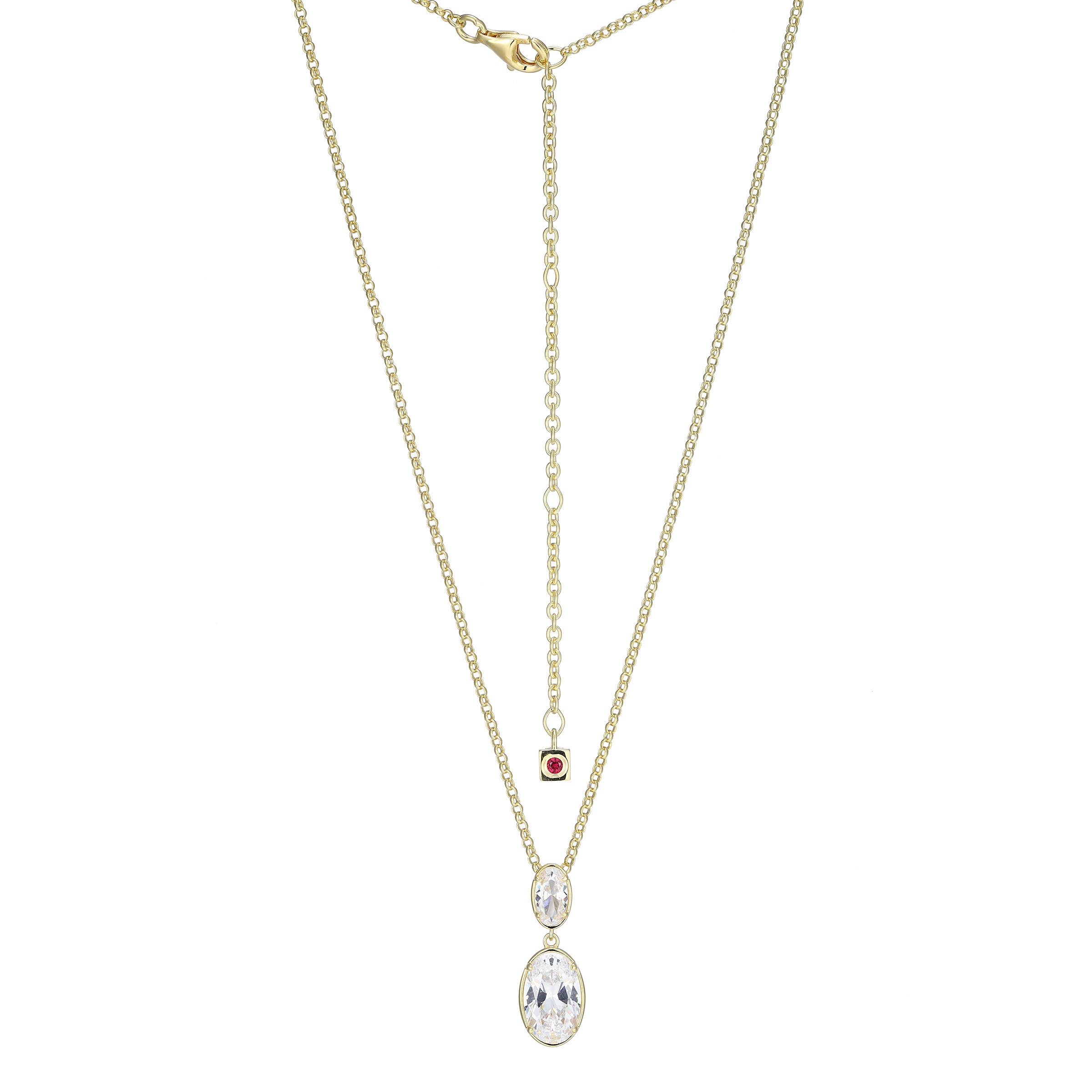 LN0268 - Serenelle Drop Pendant Necklace