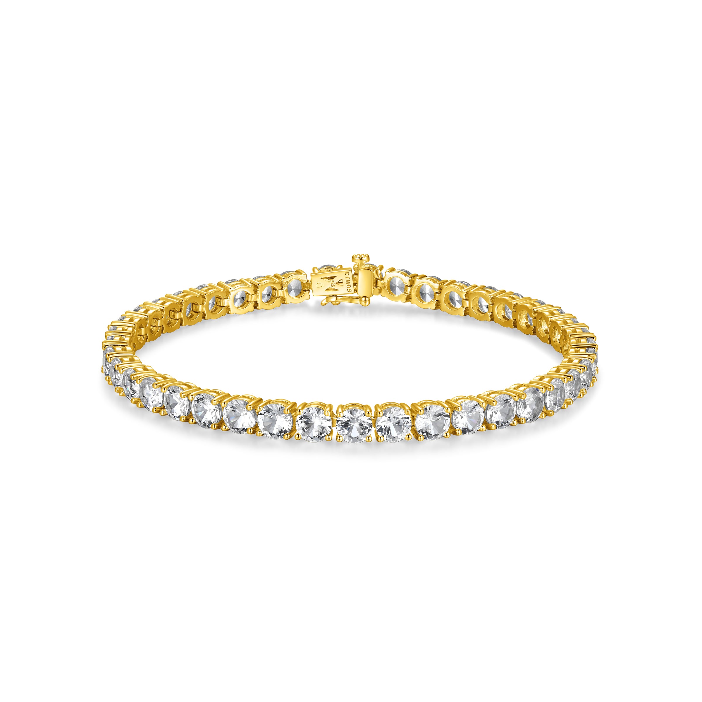 UB0120 - Basic Lab-Created White Sapphire Tennis Bracelet