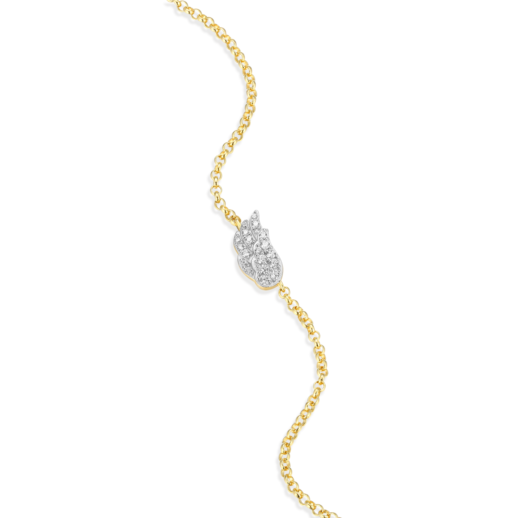 BB0040Y - Wing Bolo Bracelet in 14K Yellow Gold-Plated Sterling Silver