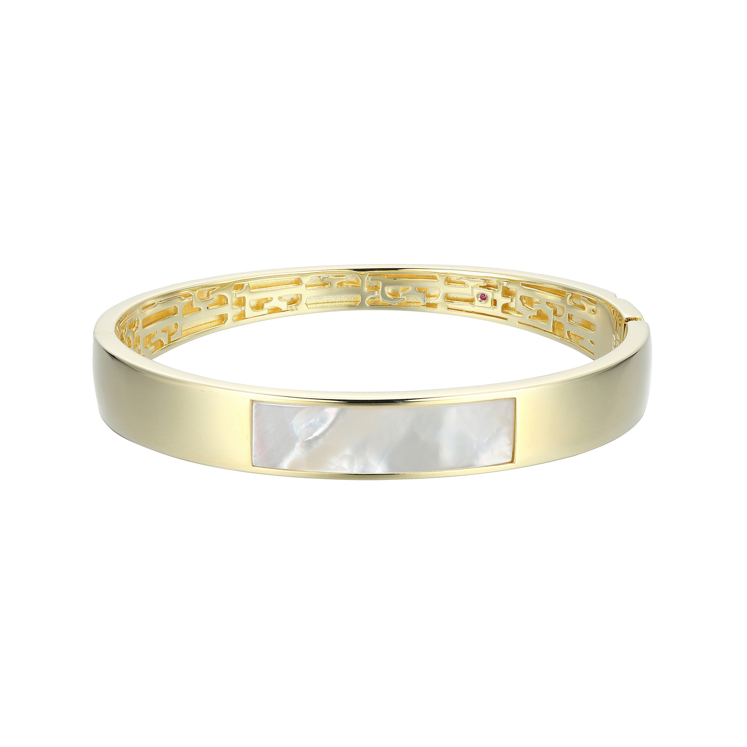 LB0236 - Vera Mother-of-Pearl Inlay Bangle