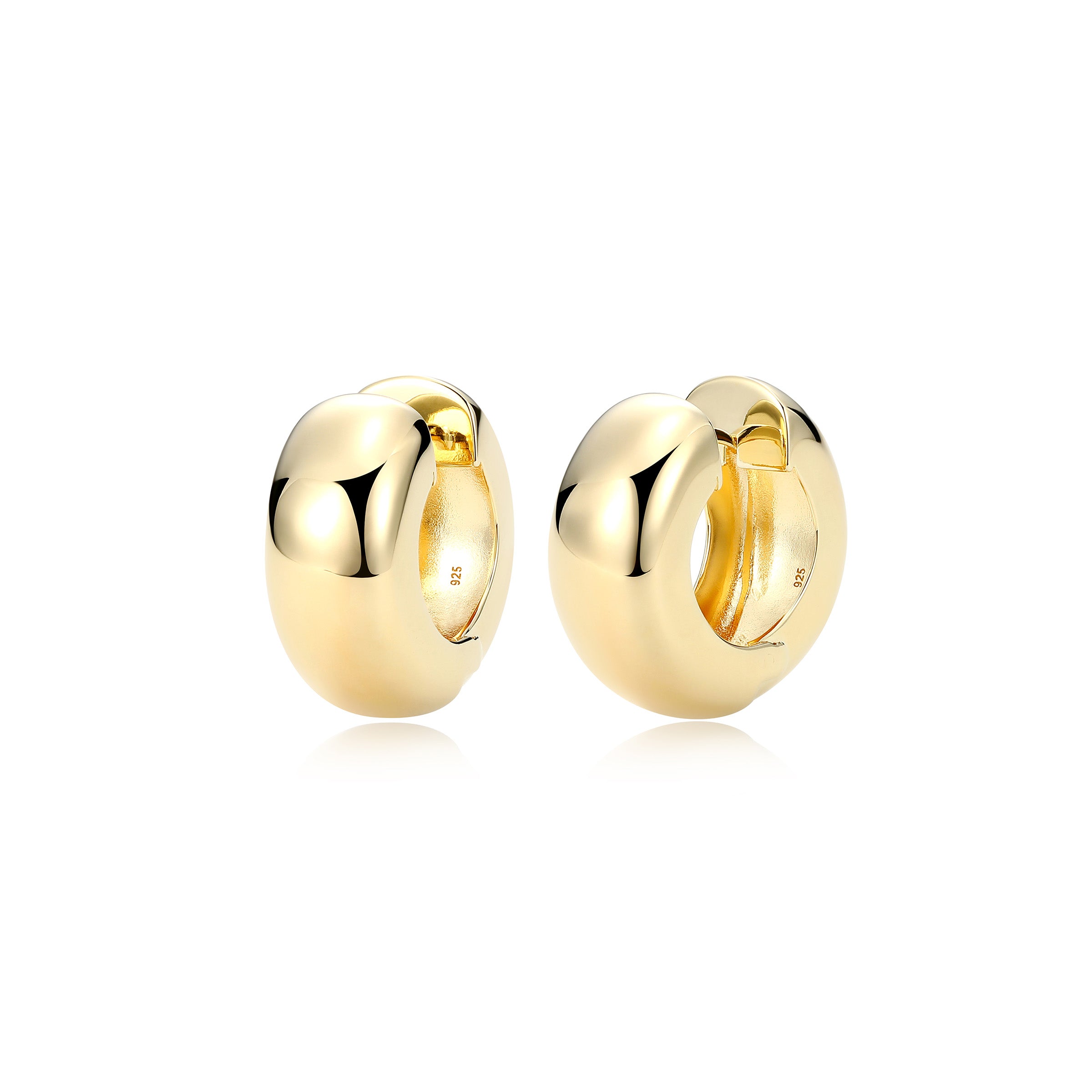 Ss Gp40(10K Color) 20Mm Hoop Earrings