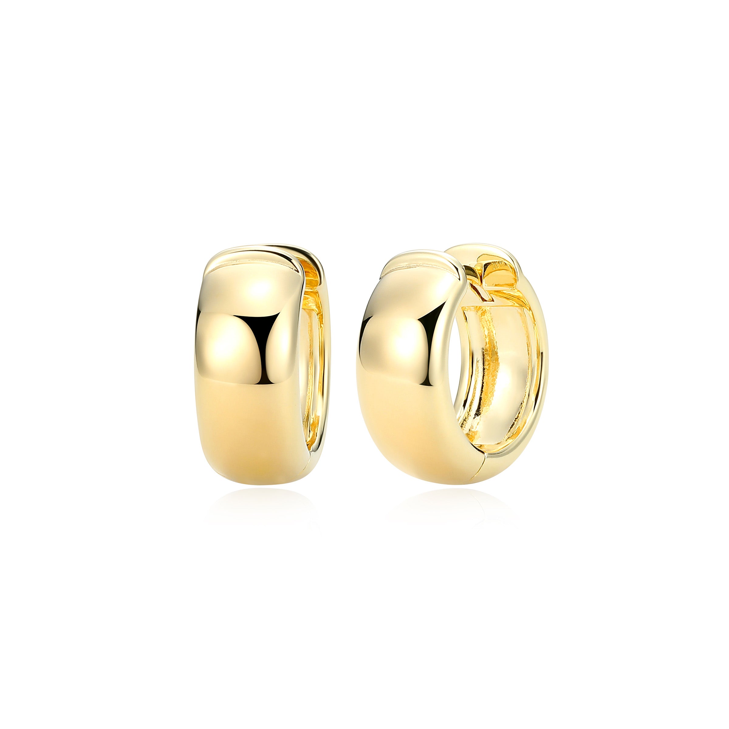 Ss Gp40(10K Color) 16Mm Hoop Earrings