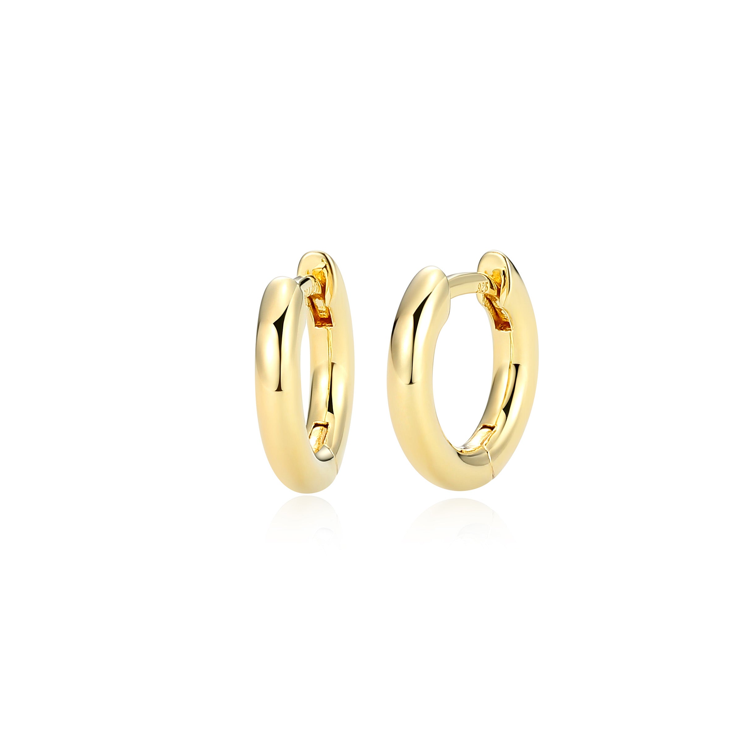 Ss Gp40(10K Color) 12Mmhoop Earrings