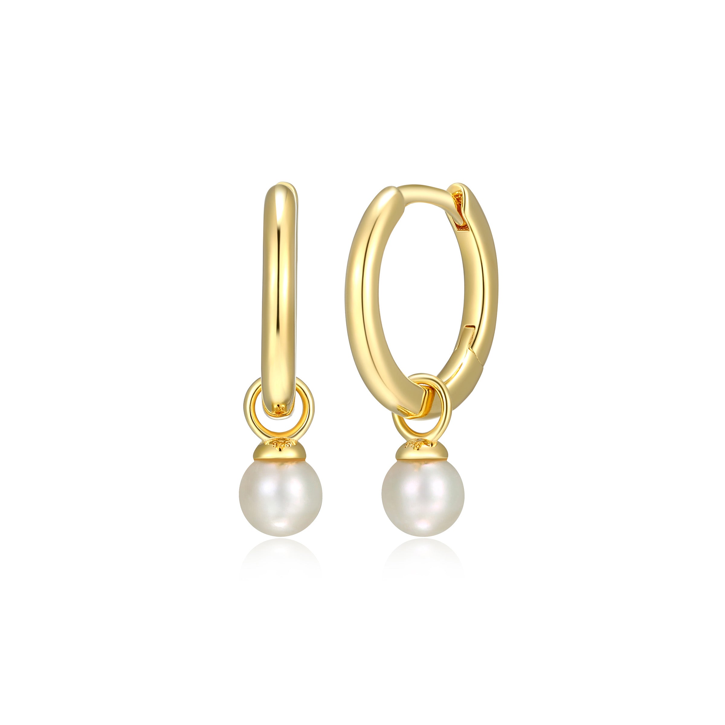 Ss Gp40 Ear G Wht Pl(1A) Off Round 4-4.5Mm