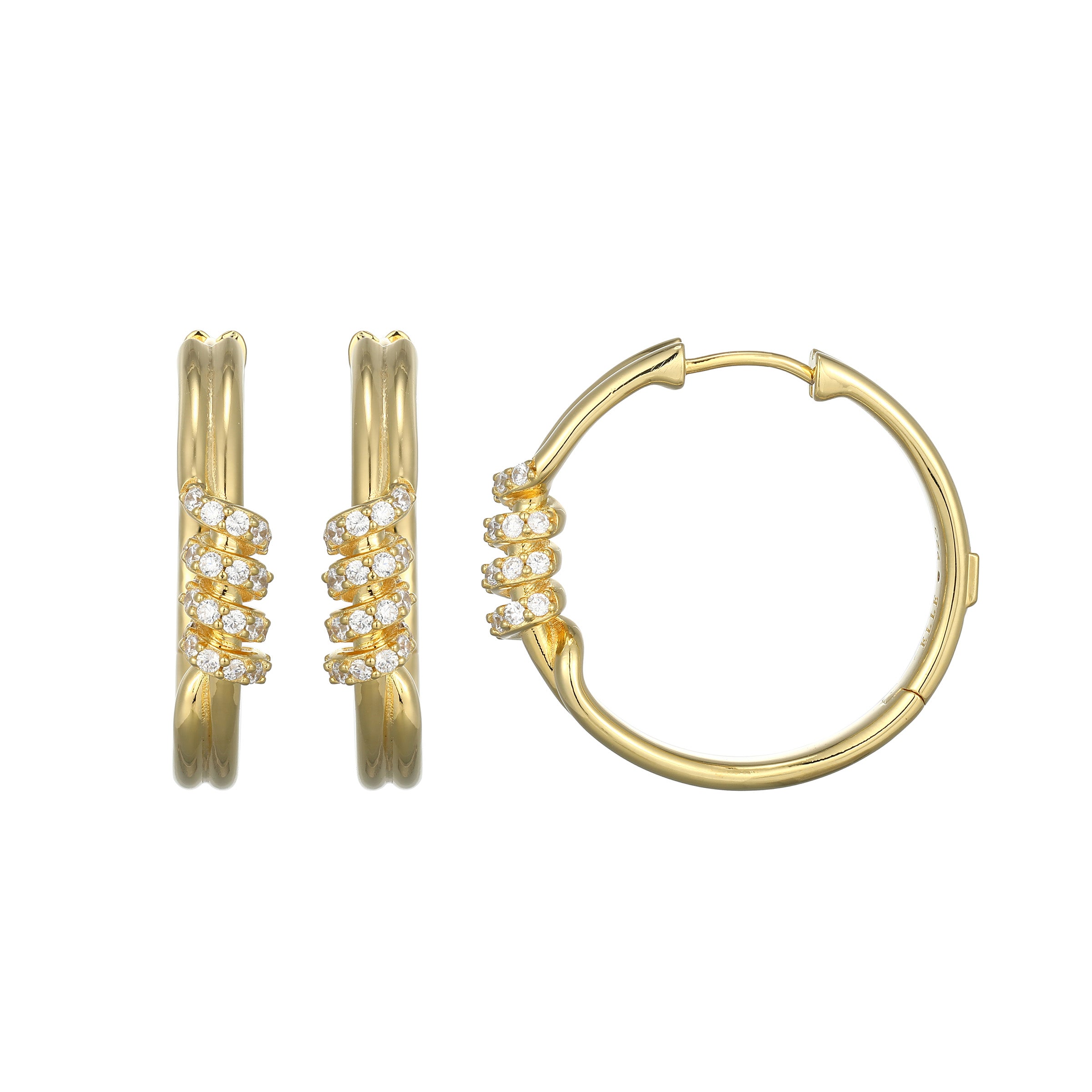 LE0244 - Eternal Twist Hoop Earrings