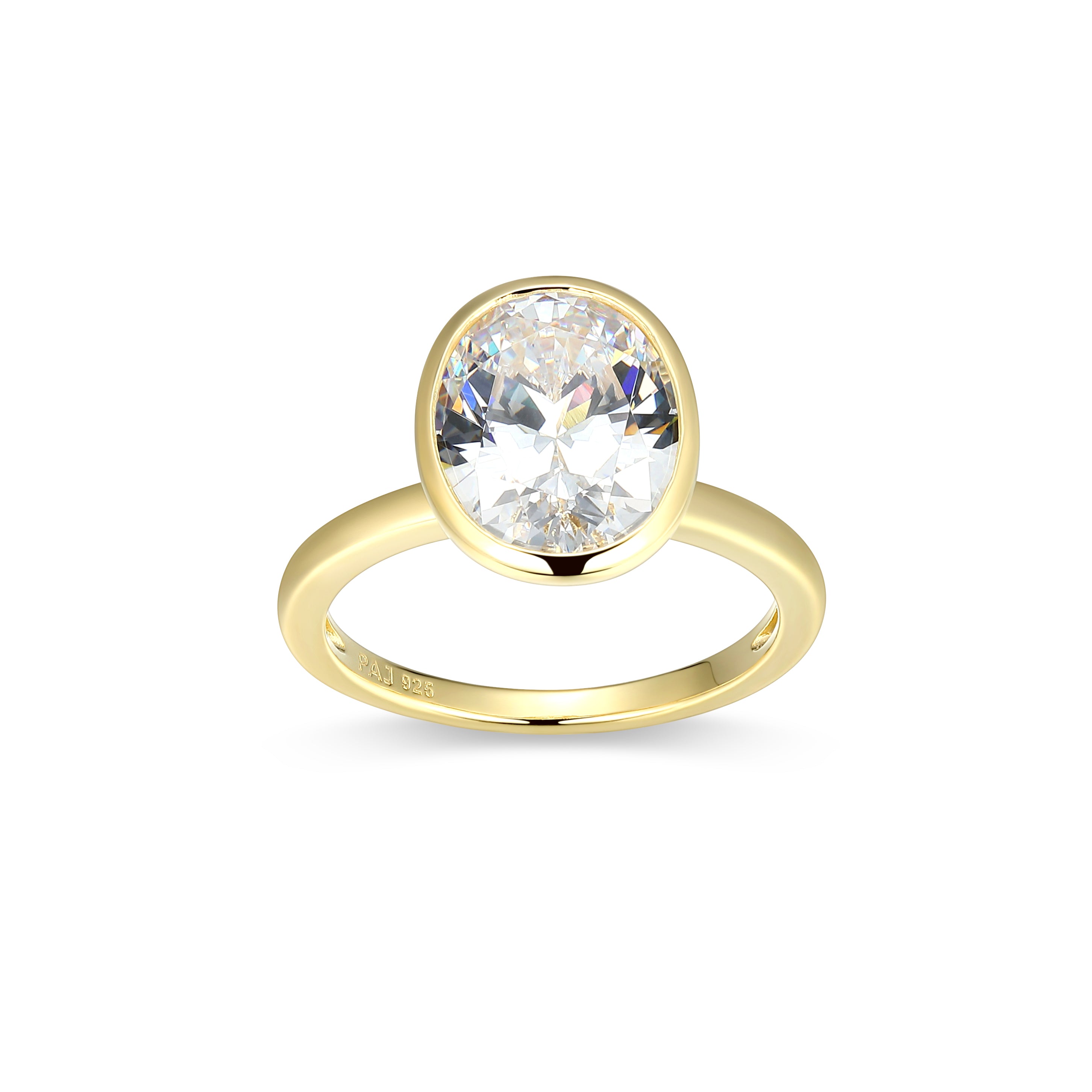RR0180 - Oval-Cut CZ Ring - Size 7