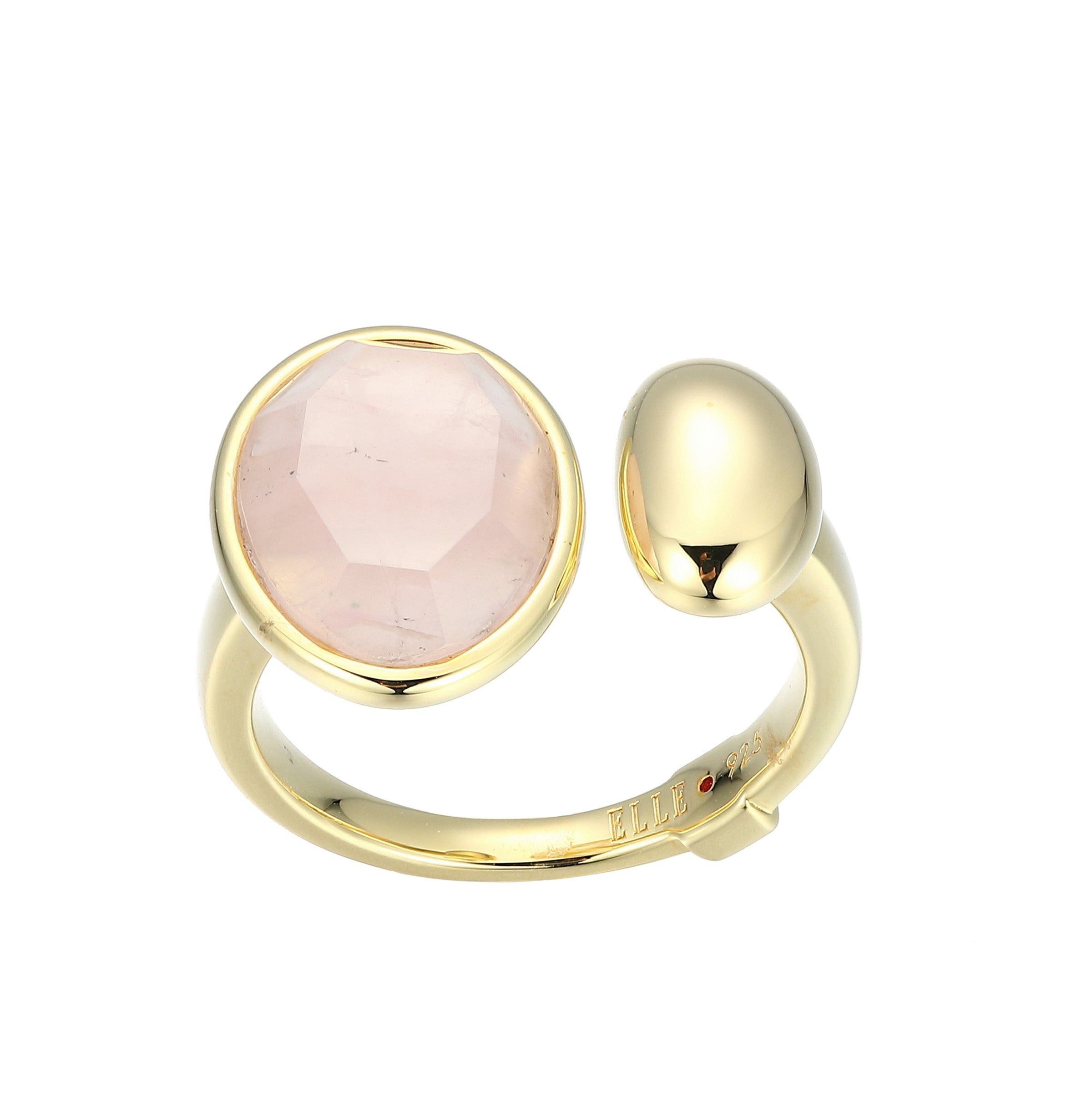 LR0240 - Riviere Rose Quartz Ring - Size 8