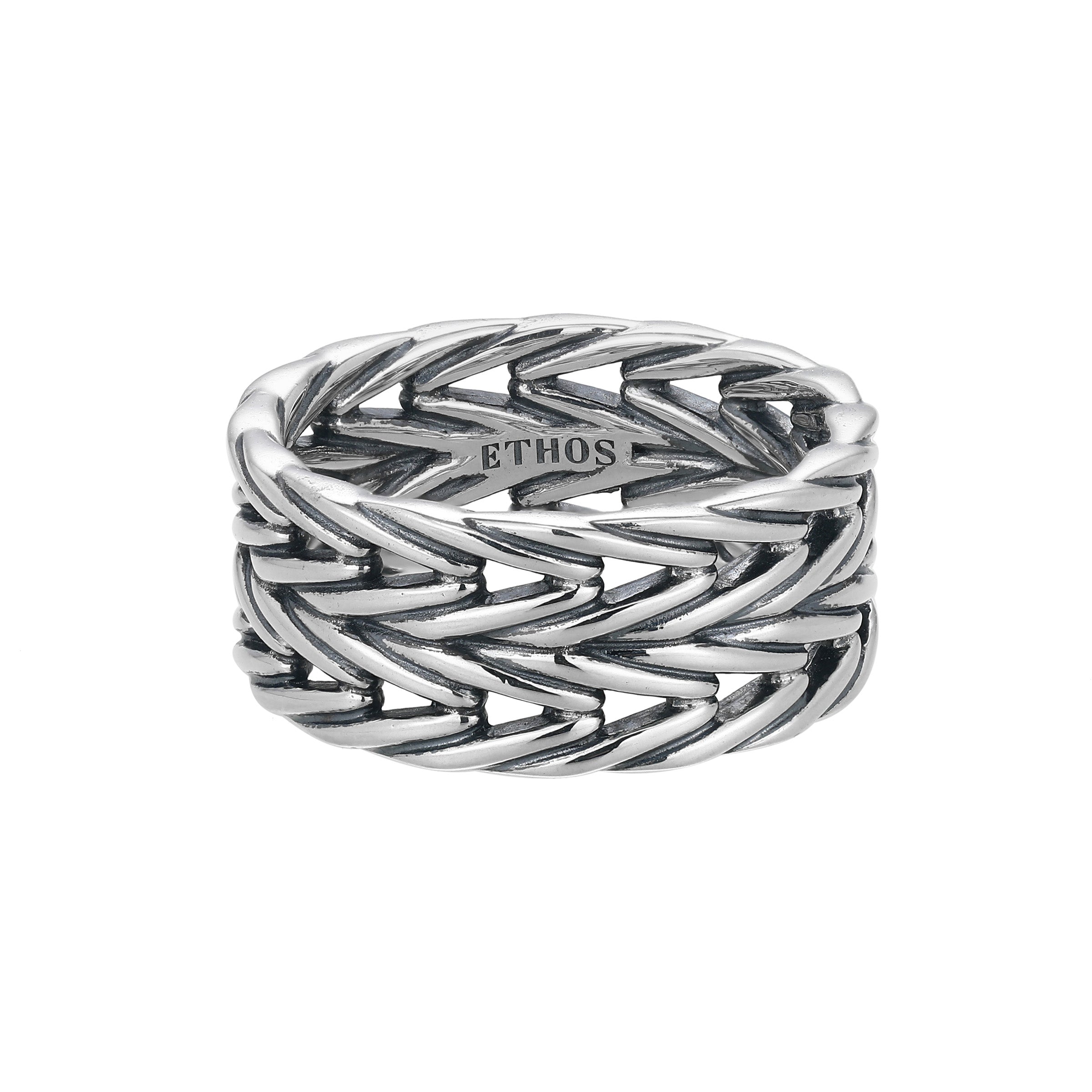 UR0116 - Double Oxidized Foxtail Chain Ring