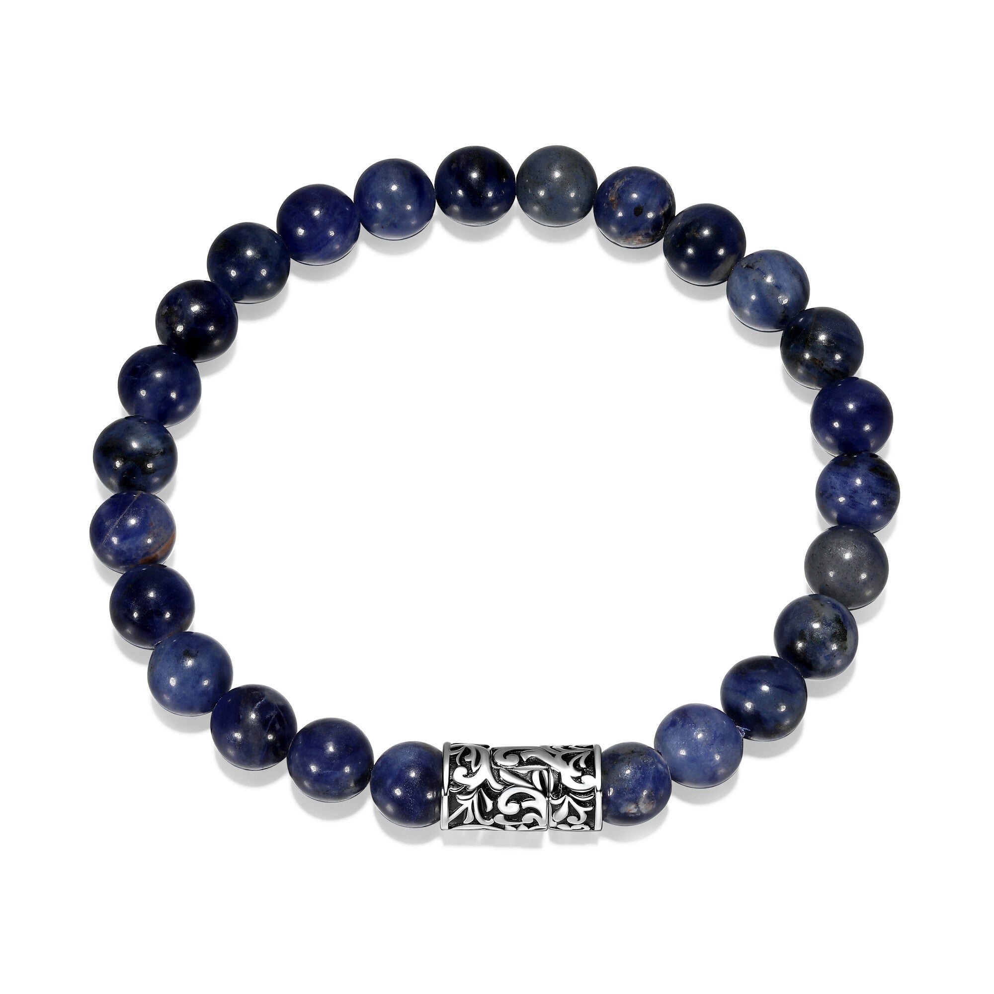 UB0015 - Black Chisel Sterling Silver Bracelet