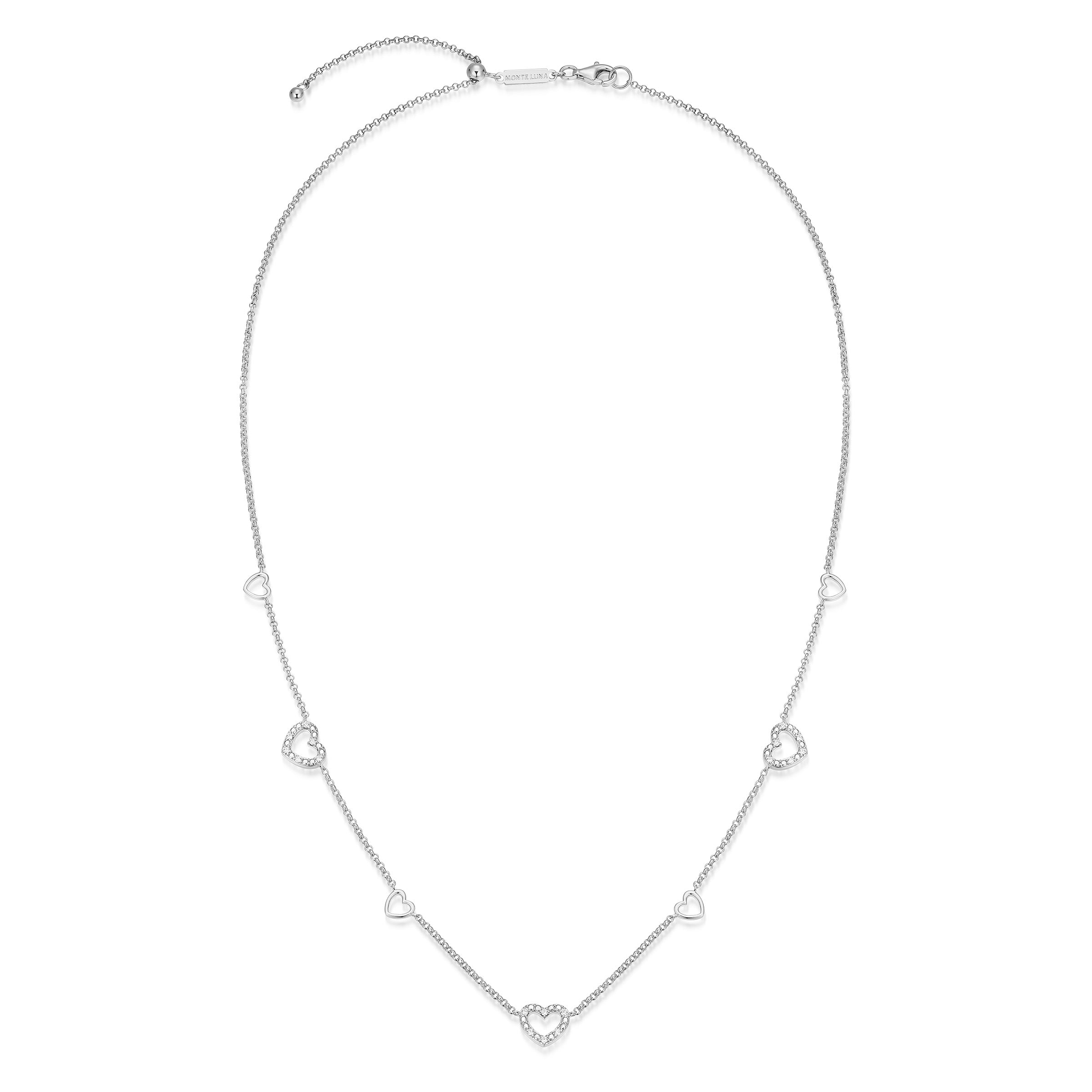 BB0274W - Amore Station Lab-Created Diamond Bolo Bracelet