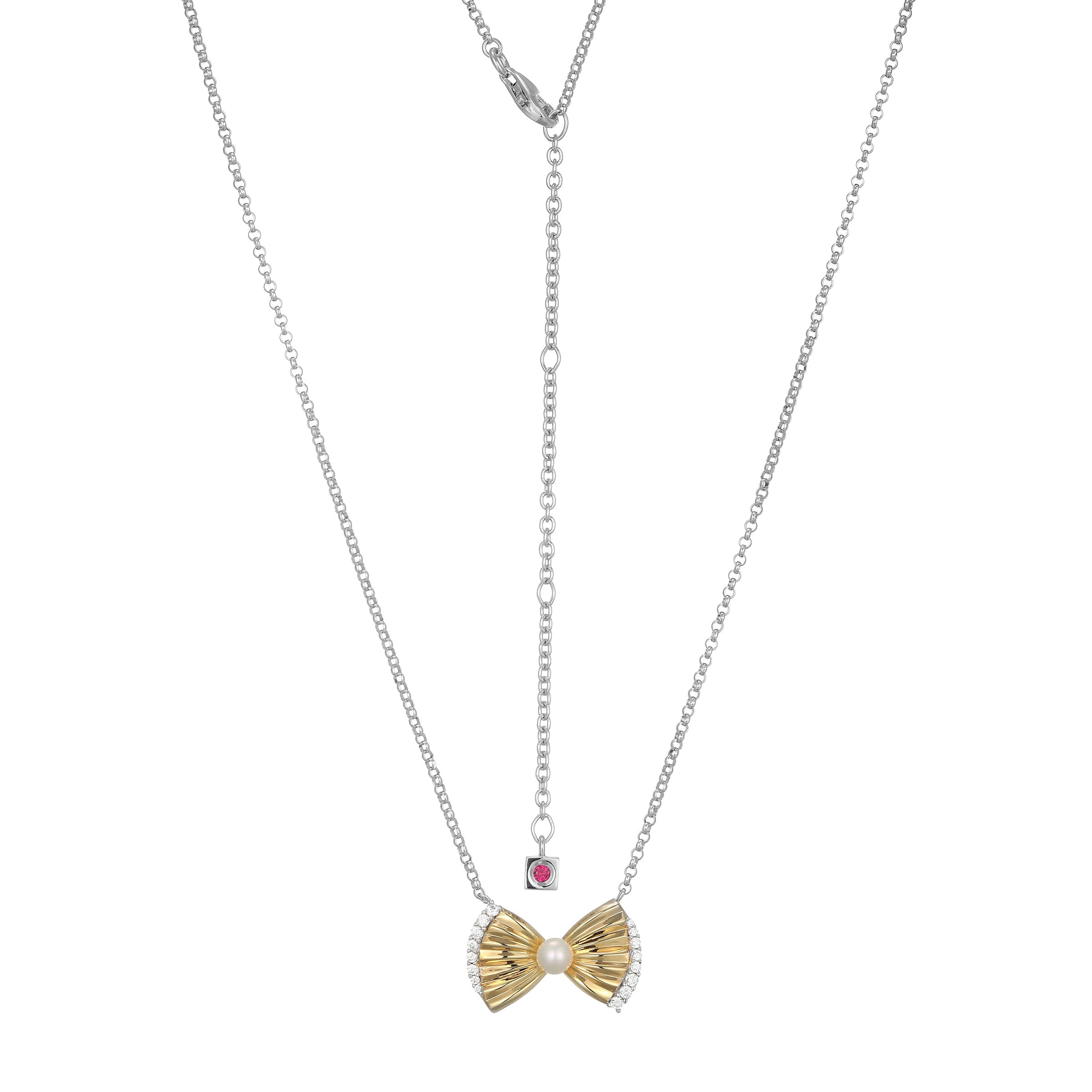 LN0261 - Butterfly Freshwater Pearl Necklace