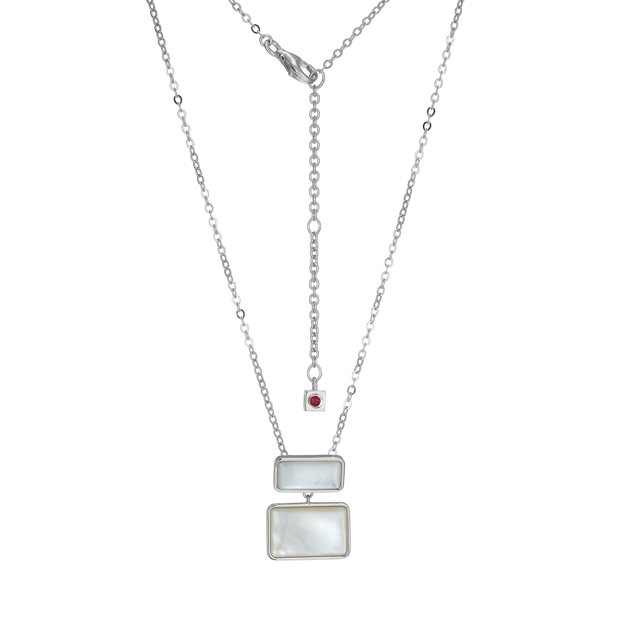 LN0237 - Vera Tiered Mother-of-Pearl Necklace