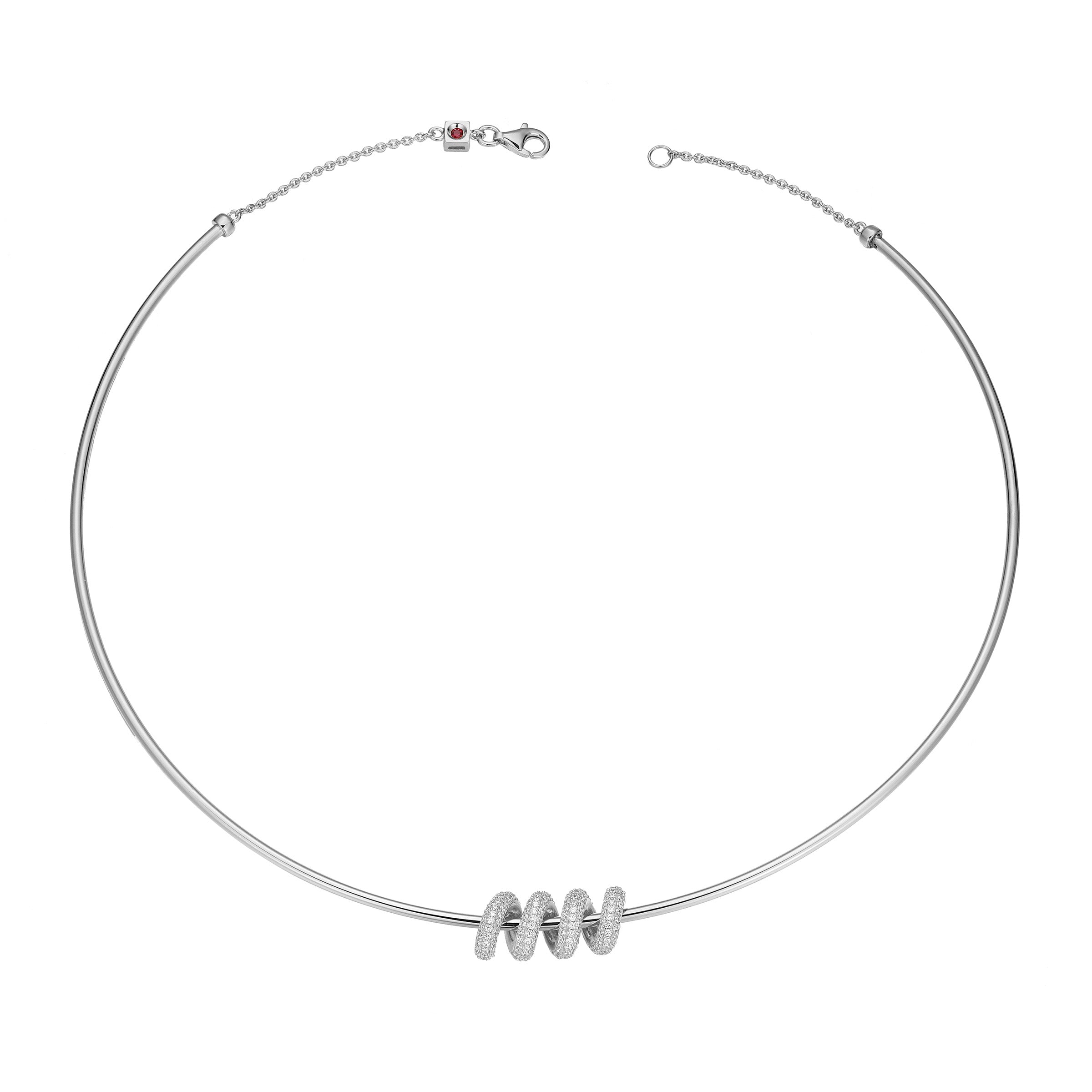 LN0243 - Eternal Twist Choker Necklace