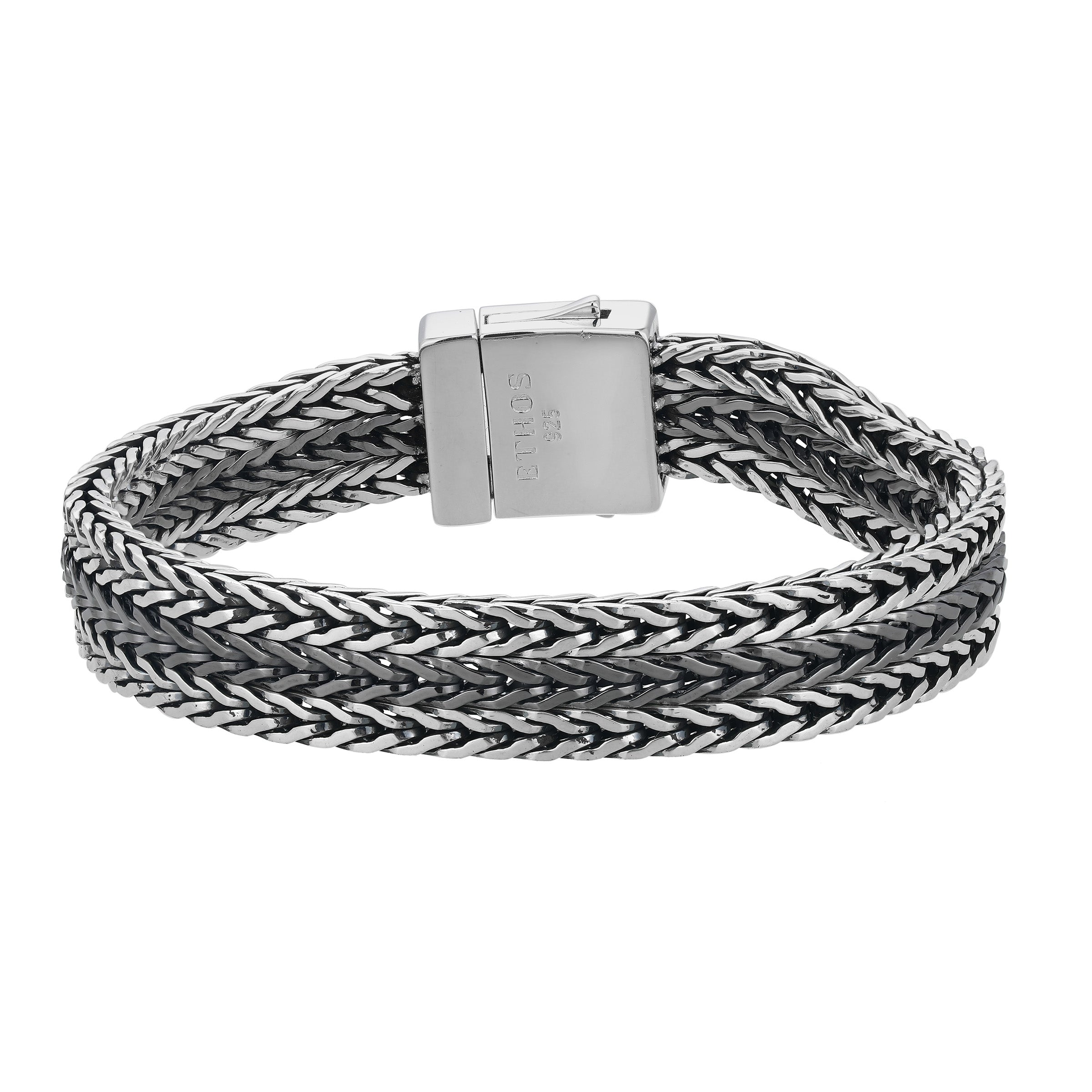 UB0118 - Two-Tone Tri-Foxtail Chain Bracelet