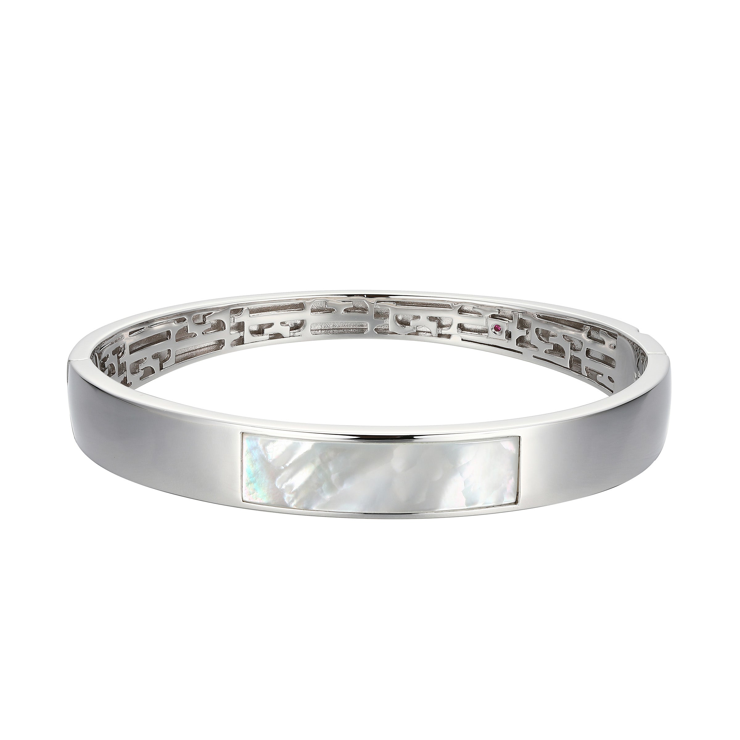 LB0235 - Vera Mother-of-Pearl Inlay Bangle