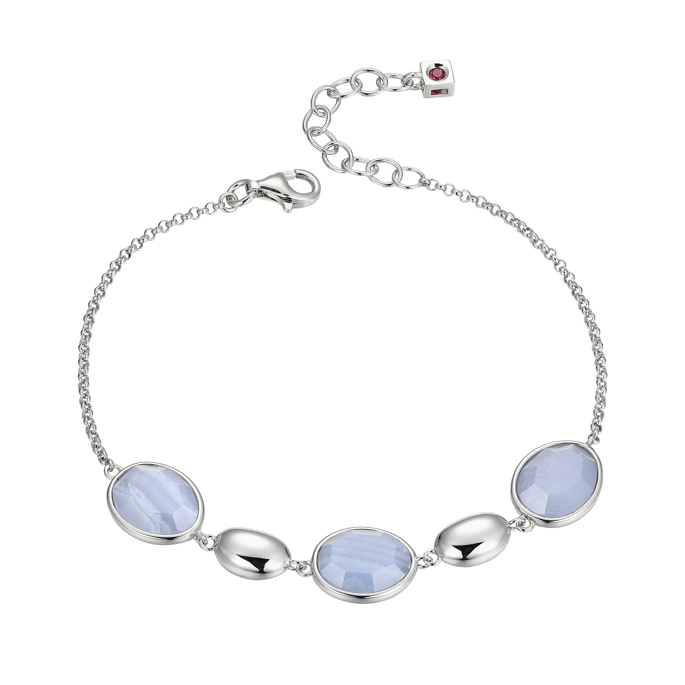 LB0239 - Riviere Blue Lace Agate Bracelet