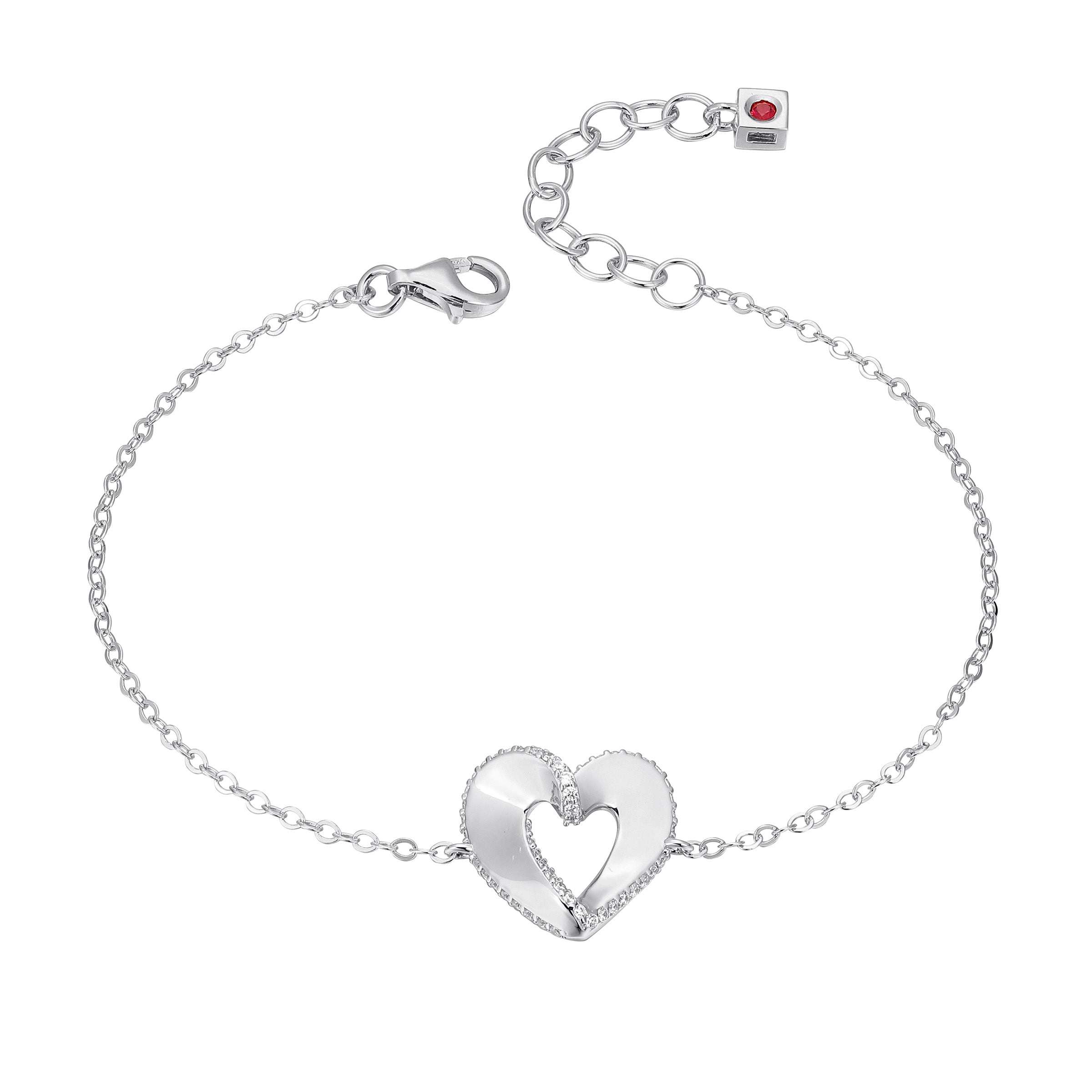 LB0249 - Heart Ribbon Bracelet