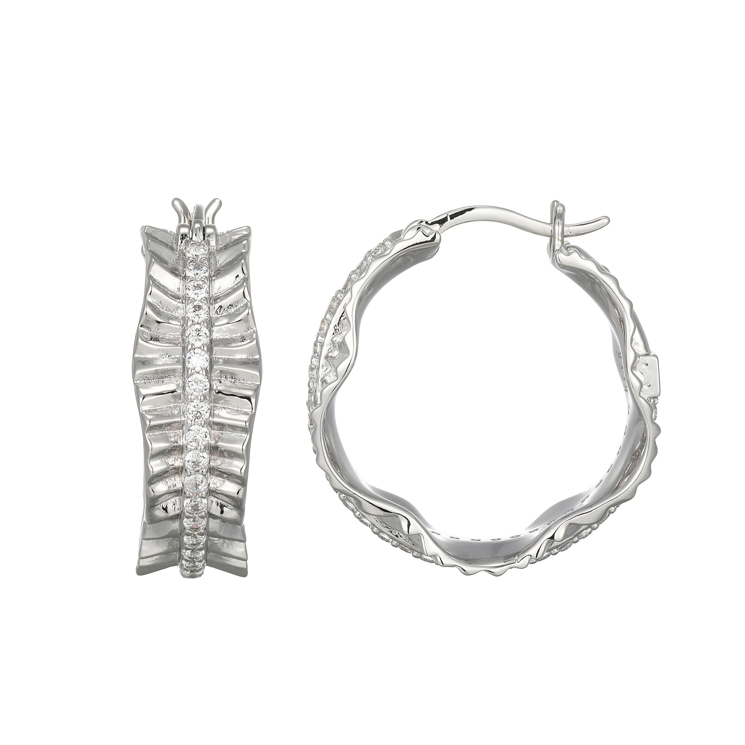 LE0256 - Butterfly Hoop Earrings