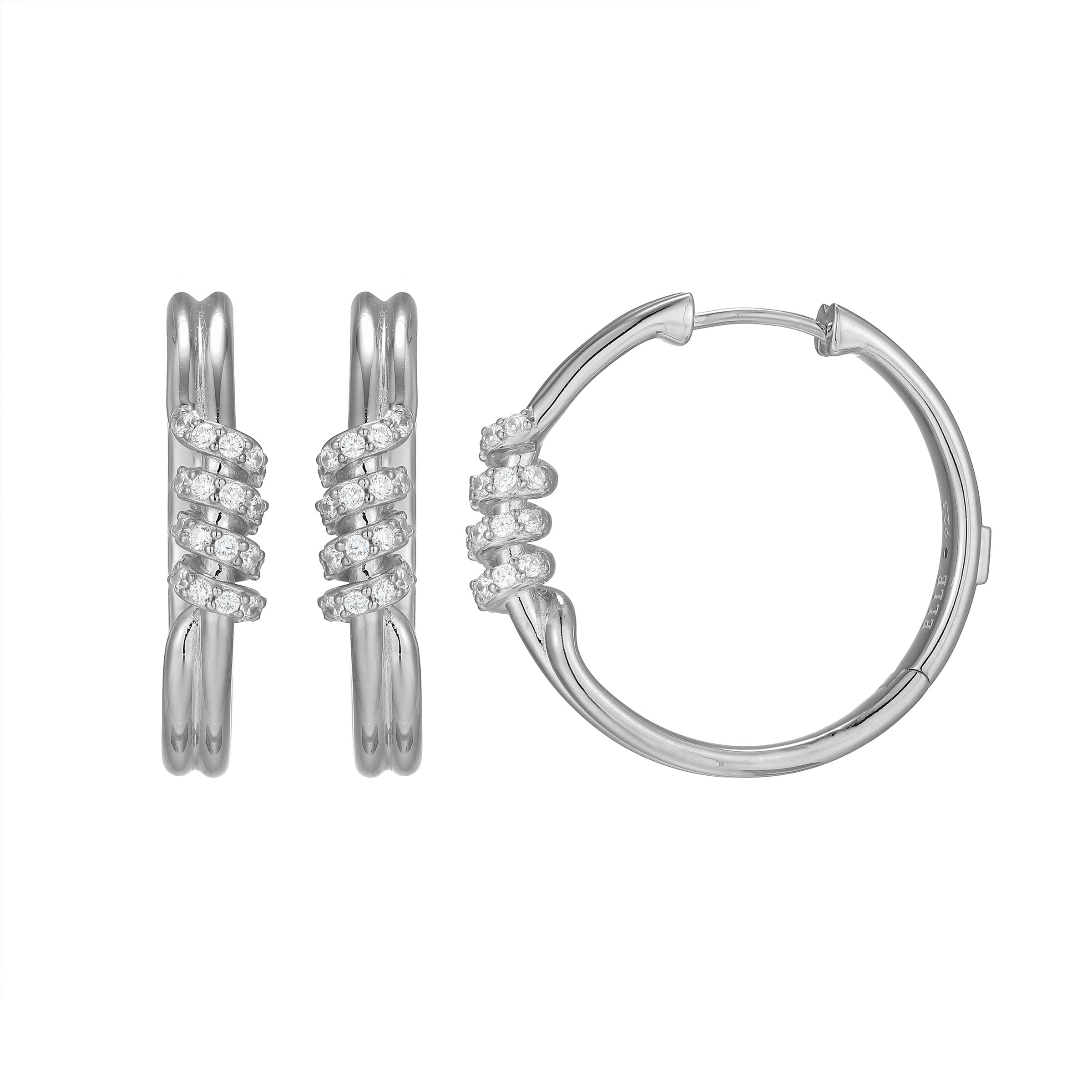 LE0243 - Eternal Twist Hoop Earrings