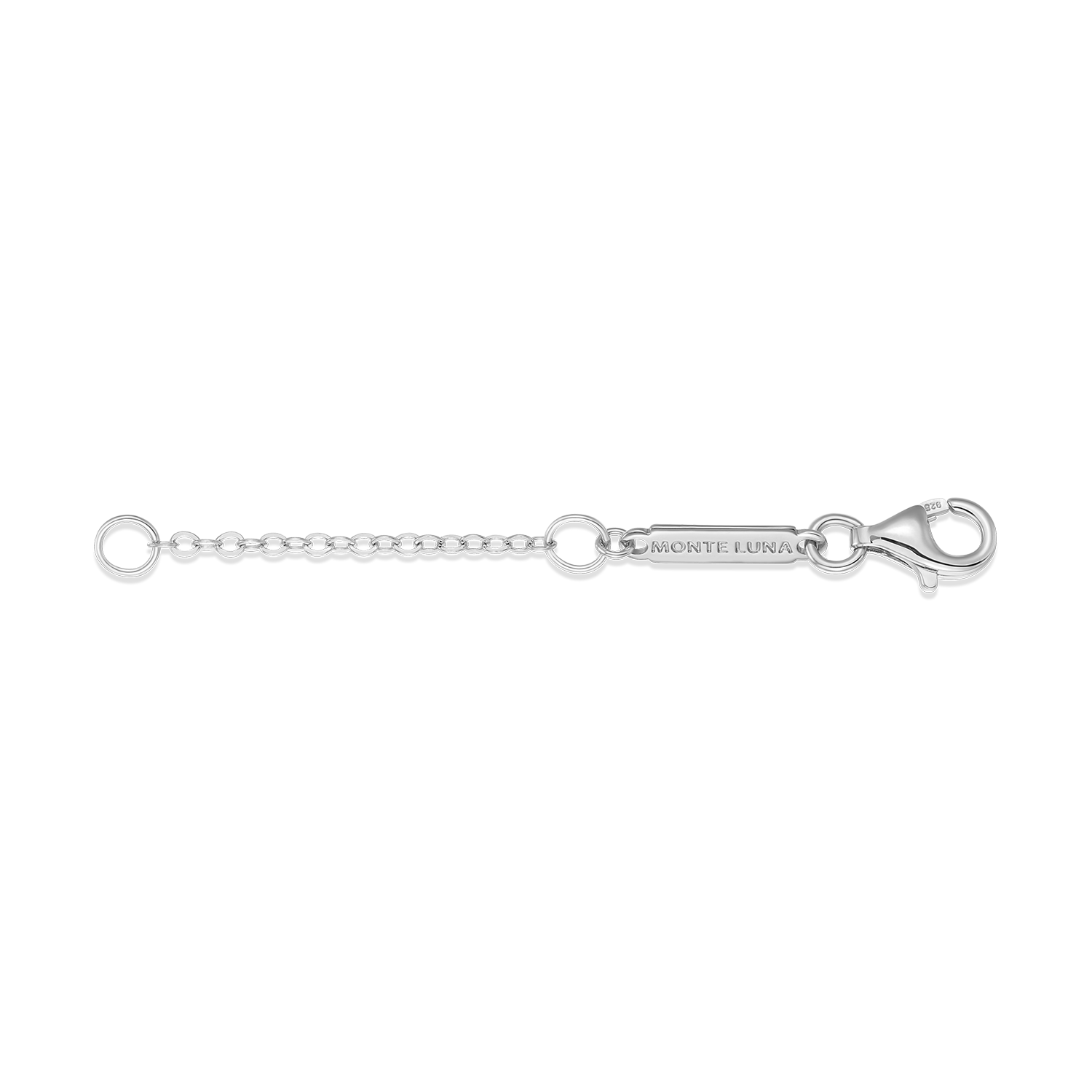 ZB0006W - 2" Cable Chain Extender in Rhodium-Plated Sterling Silver