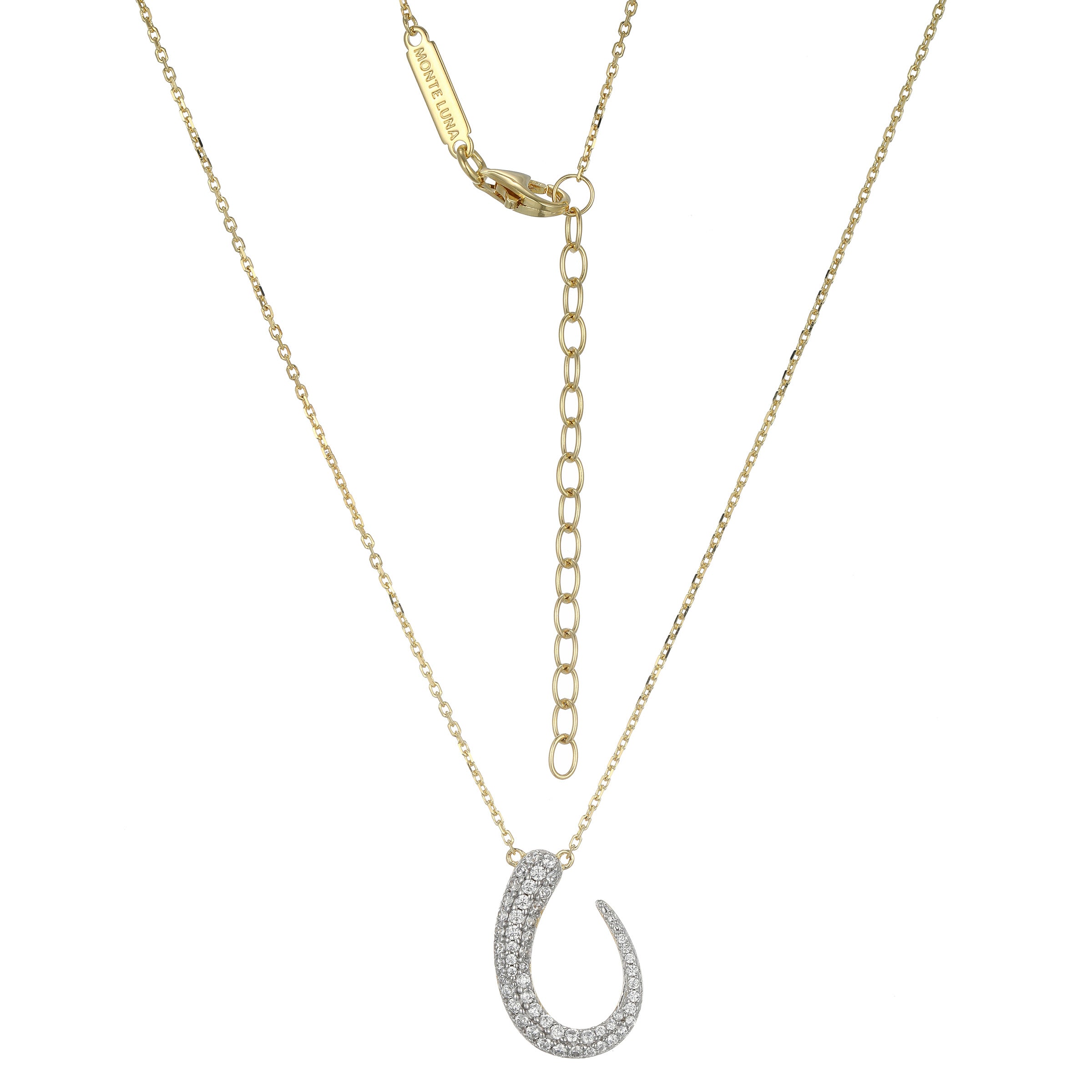 MN0132 - Wave Thick To Thin Lab-Created Diamond Necklace