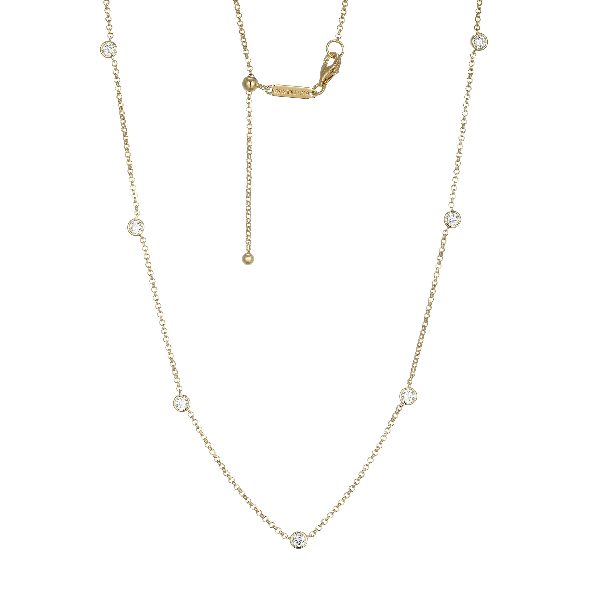MN0112 - Essentials Medium Station Lab-Created Diamond Necklace