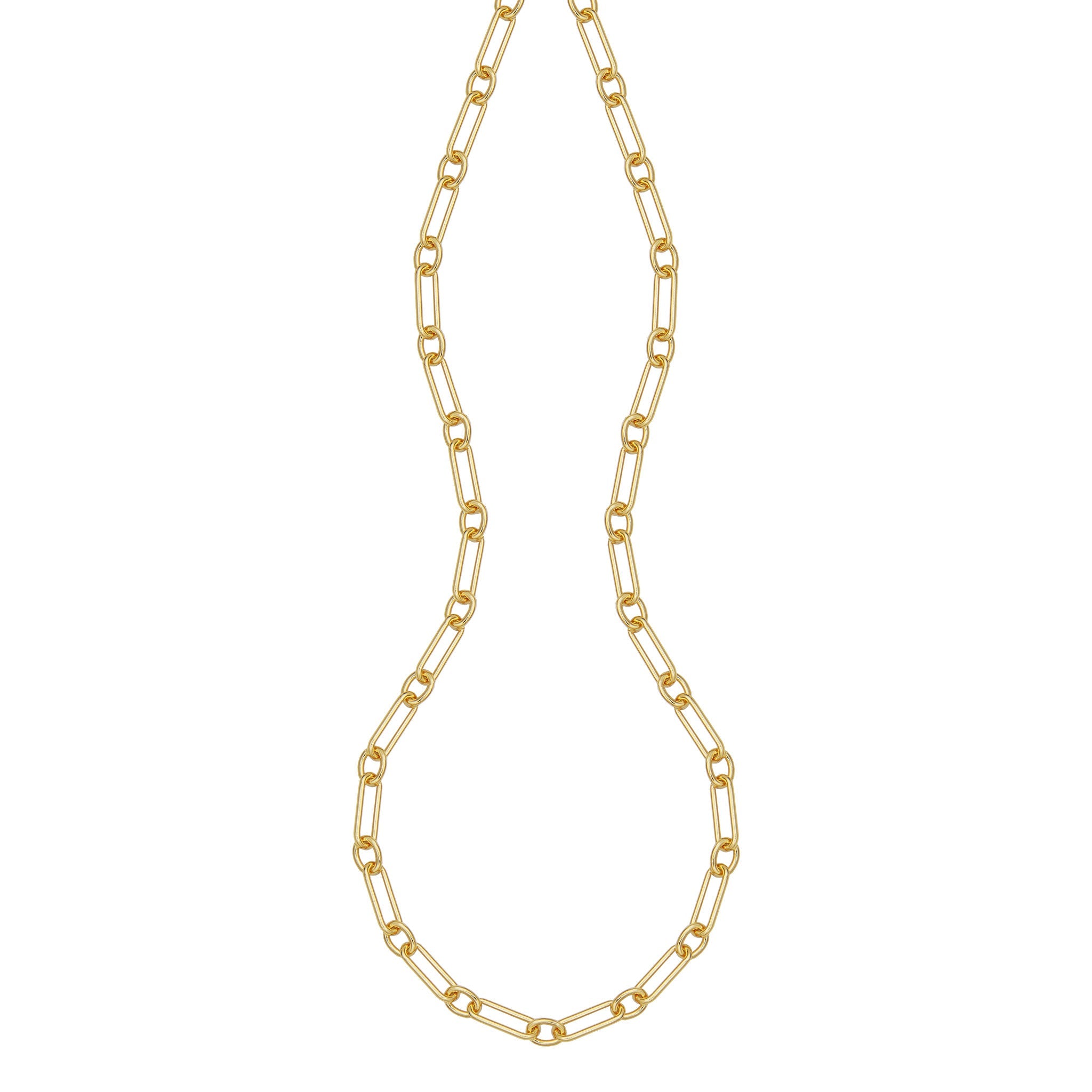 With Its Streamlined Silhouette And Subtle Circular Accents, This Gold Necklace From The Garnier Link Collection Fuses Modern Minimalism With Classic Elegance, Making It The Ideal Finishing Touch To Any Ensemble.