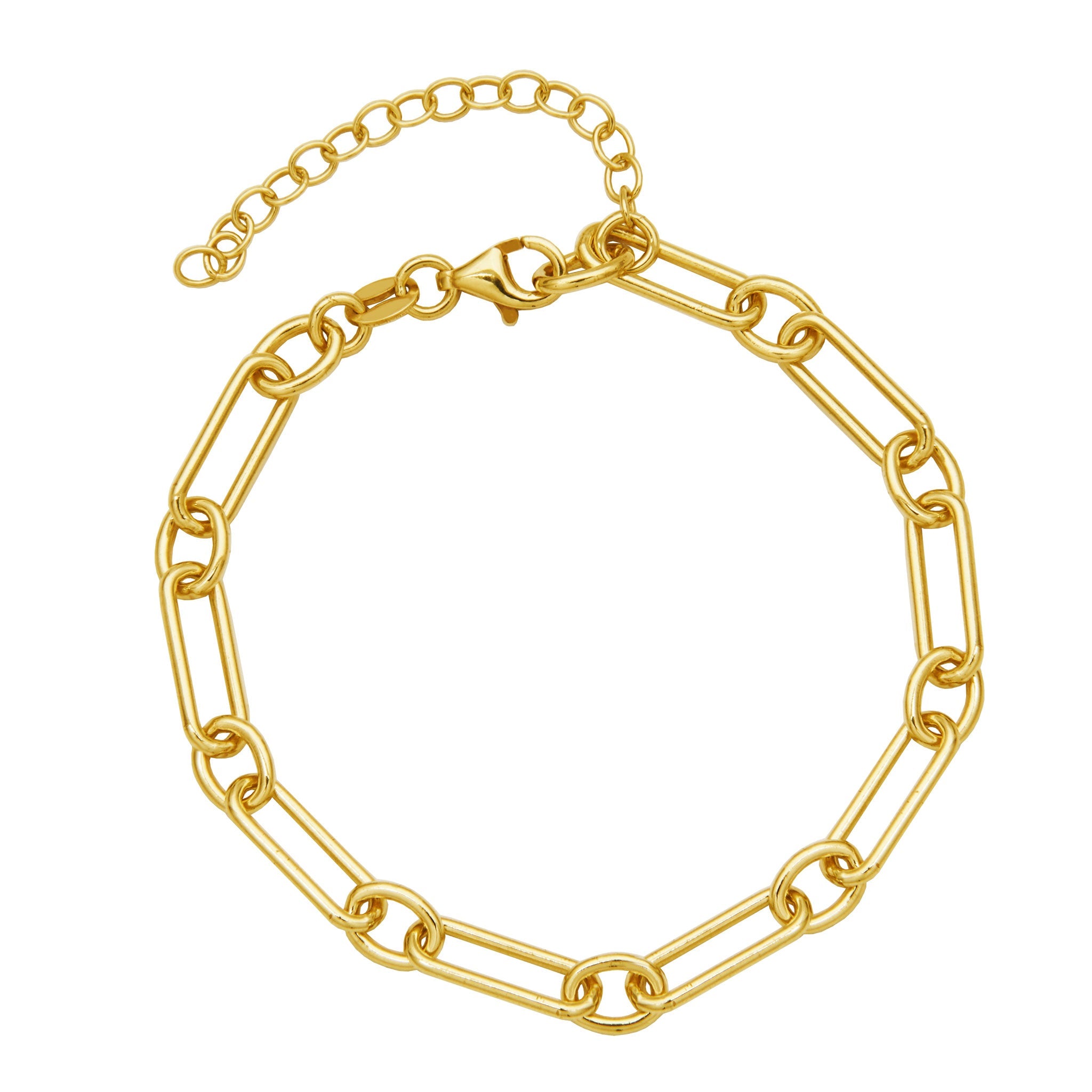 A Minimalist Style That Catches The Eye, This Modern Bracelet From The Garnier Link Collection Features Paperclip-Style Links, Creating A Sleek Design. Reflecting A Contemporary Aesthetic, It Adds Confident Polish And A Unique Touch To Any Outfit.