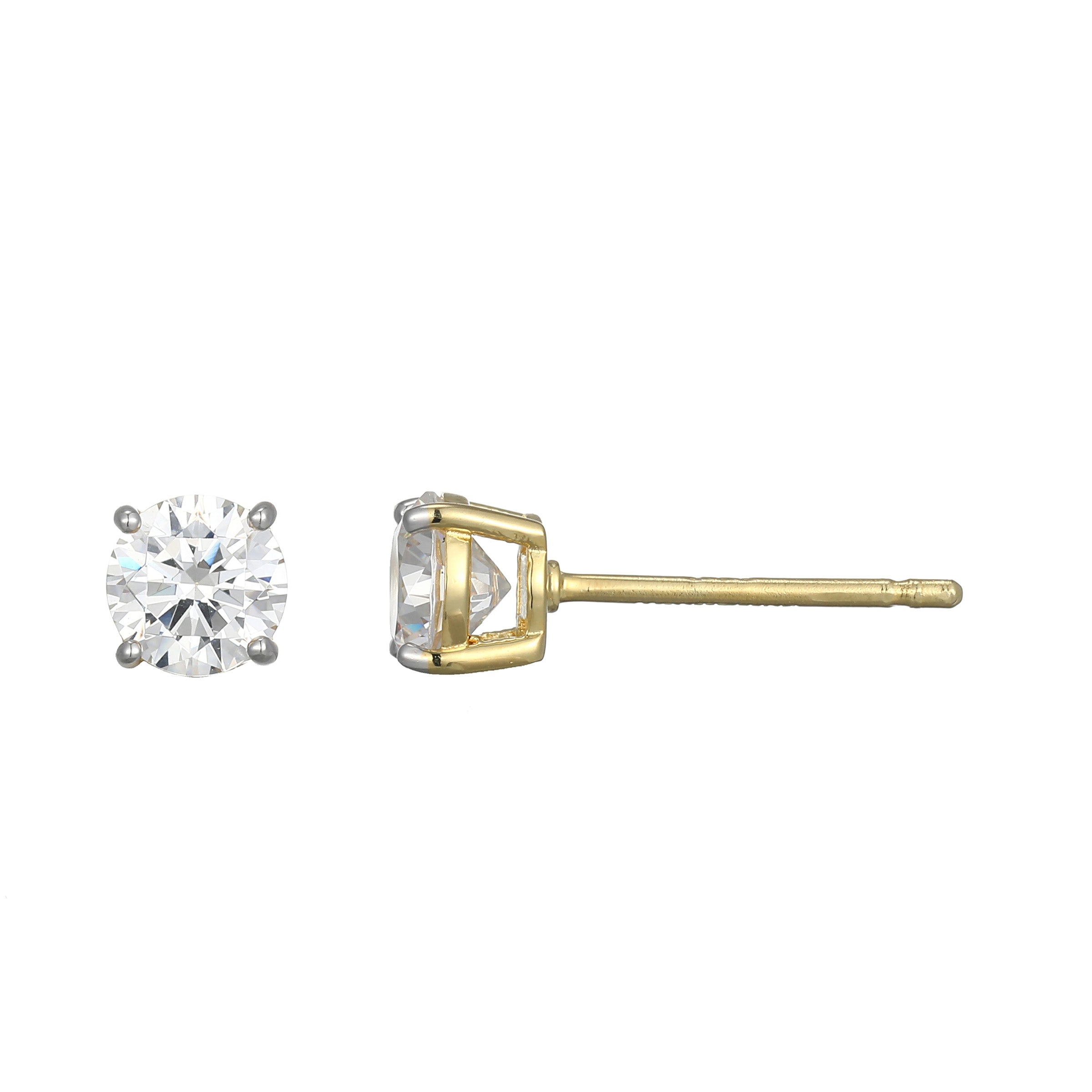 ME0114 - Essentials Medium Lab-Created Diamond Stud Earrings