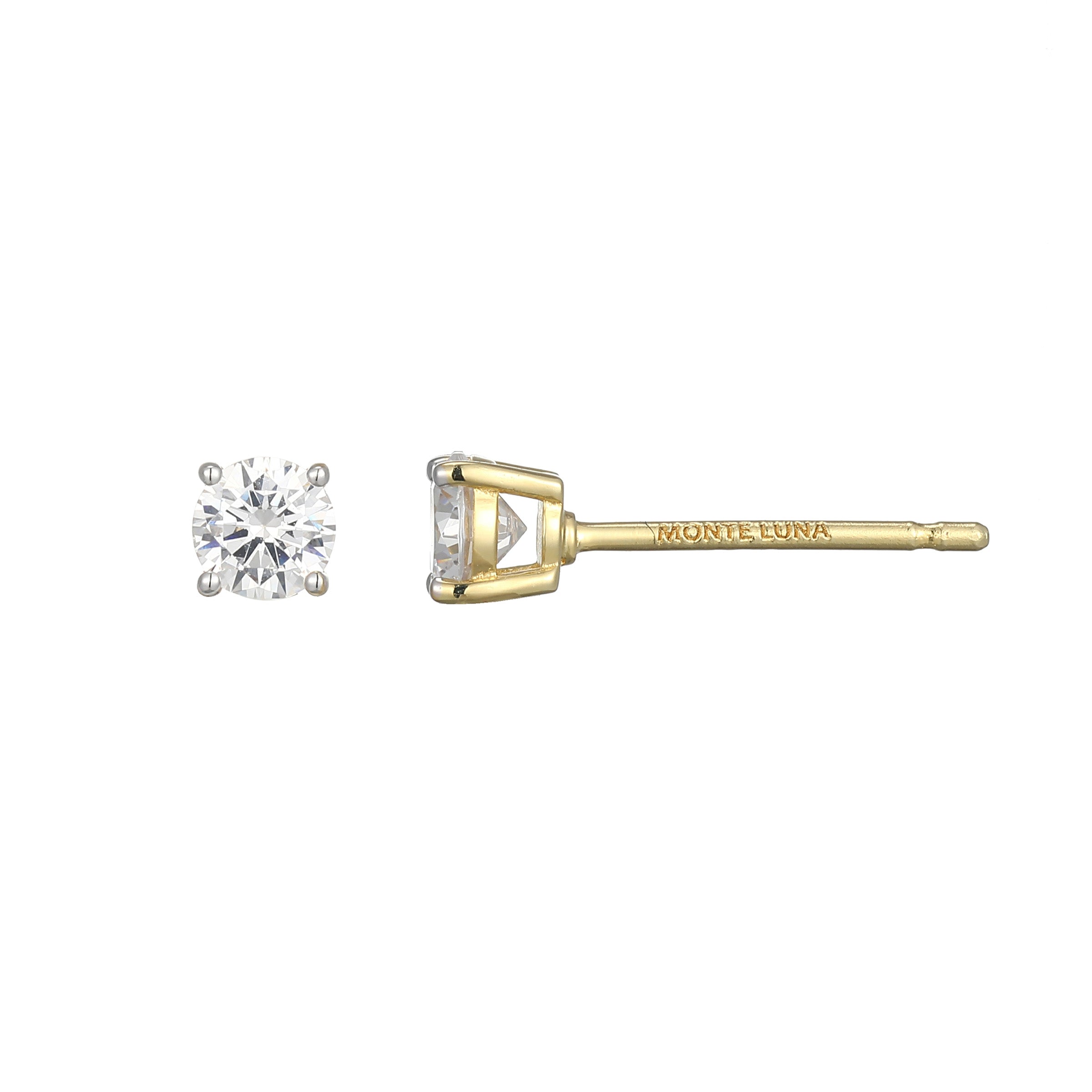 ME0113 - Essentials Small Lab-Created Diamond Stud Earrings
