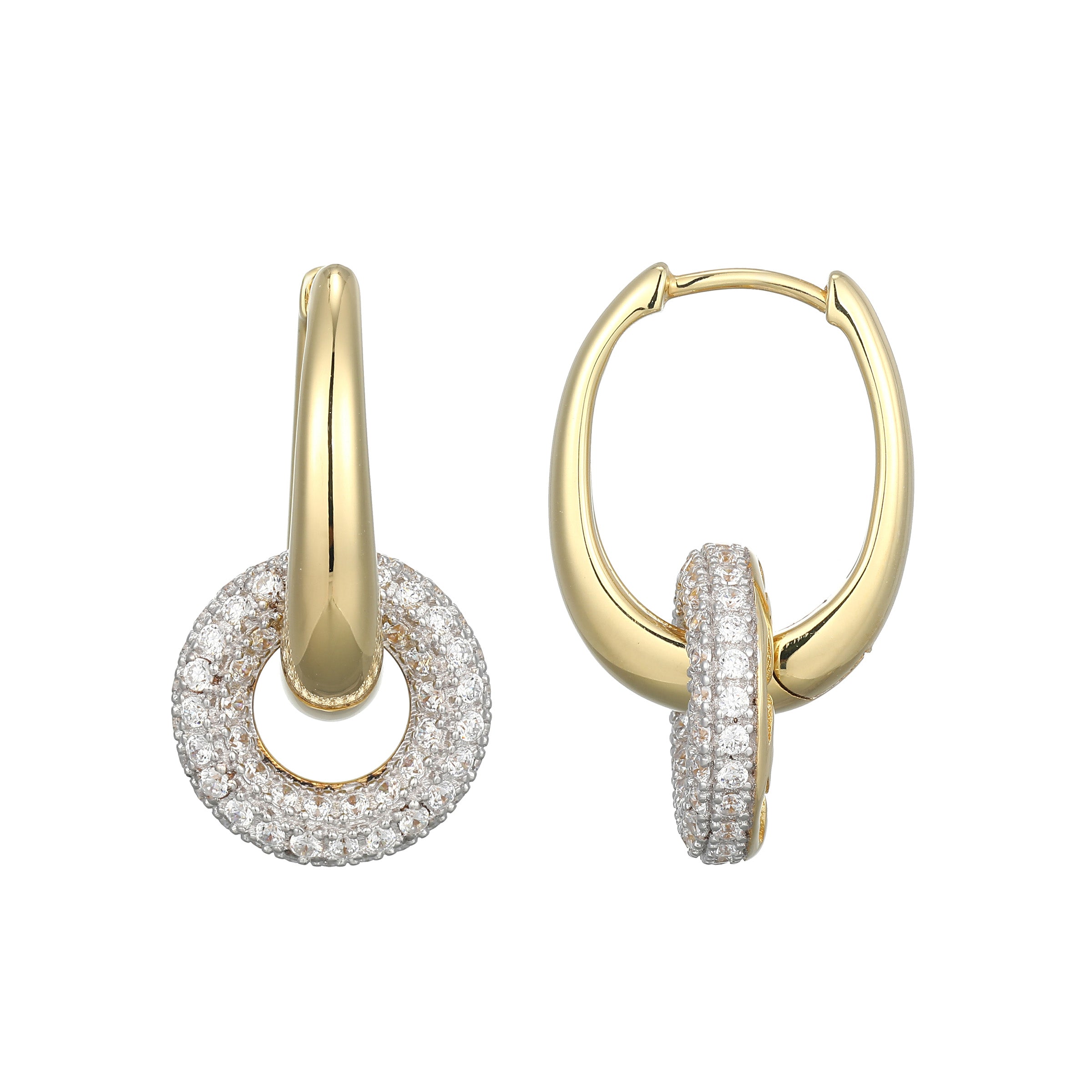 ME0109 - Circlet Lab-Created Diamond Earrings