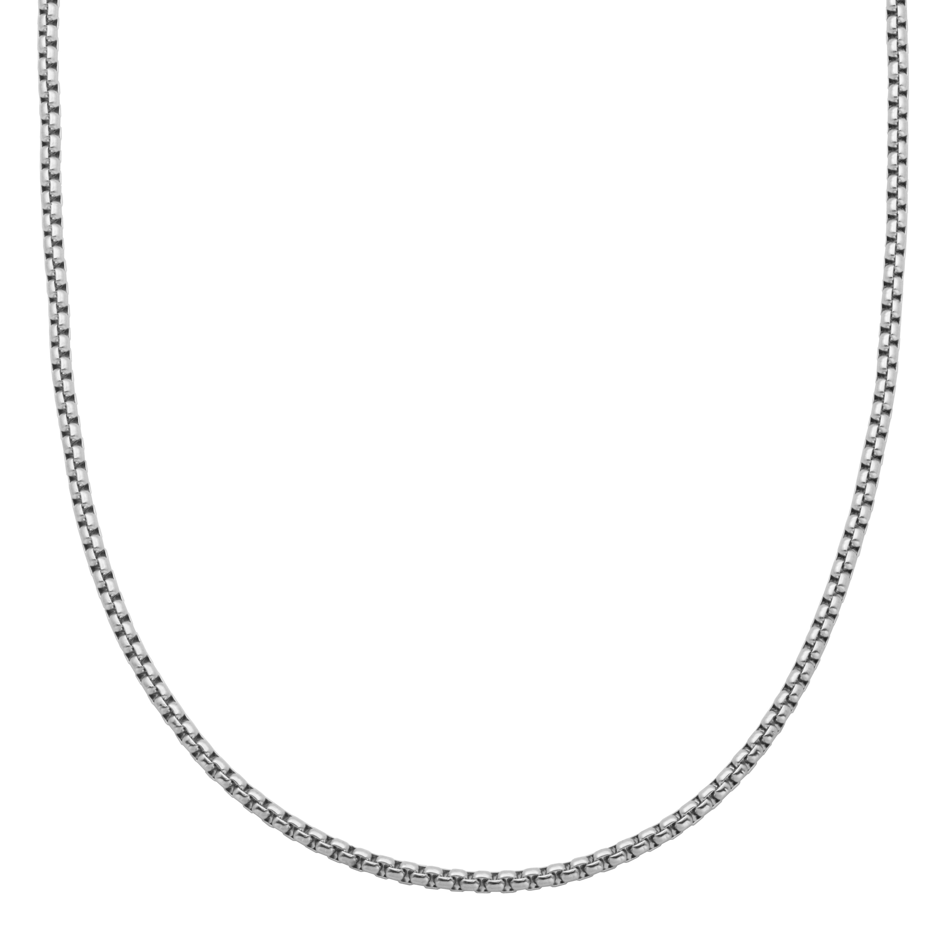 Steelx Shiny Round Box Chain 3Mm 24"
