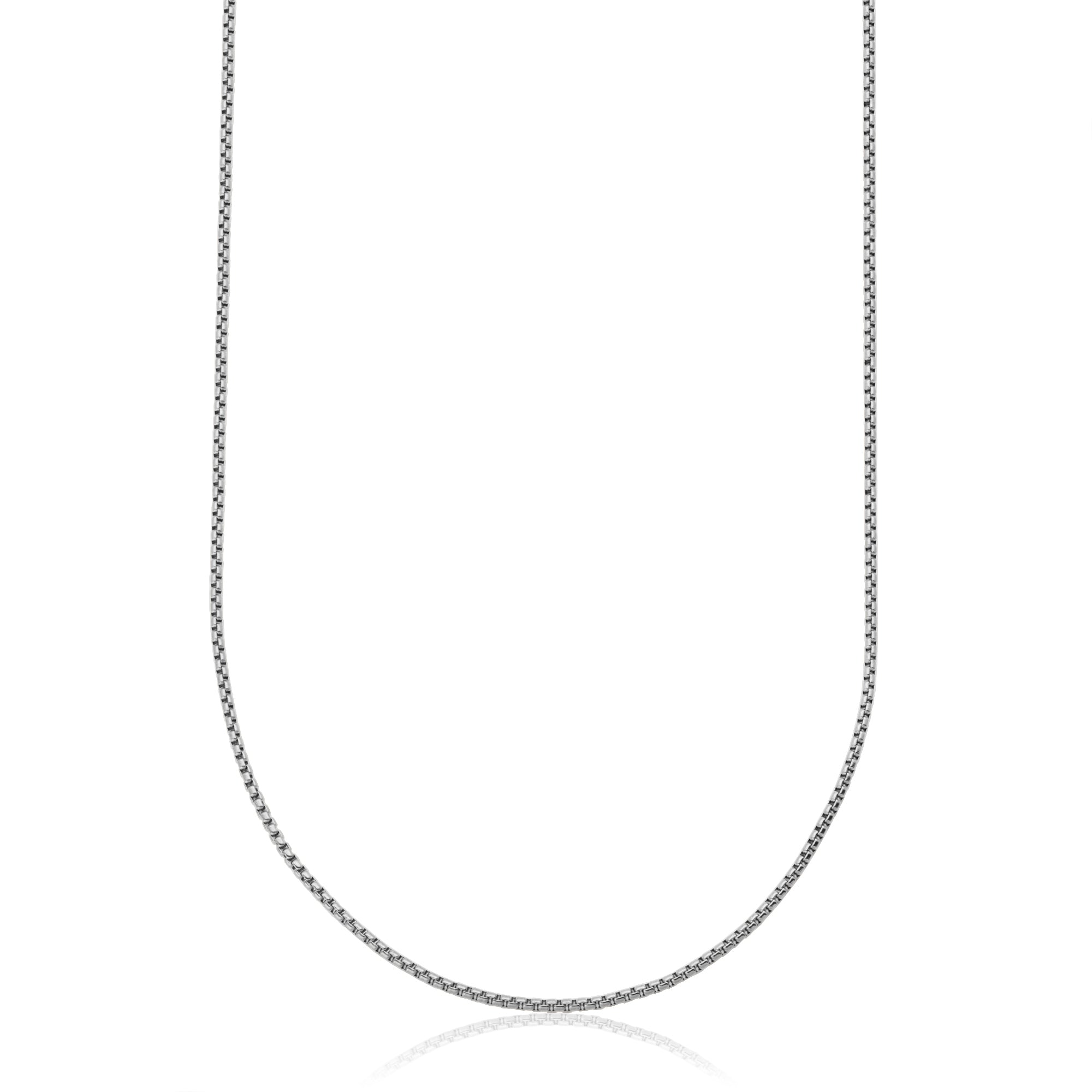 Steelx Stainless Steel 2Mm Rounded Box Chain. 18"