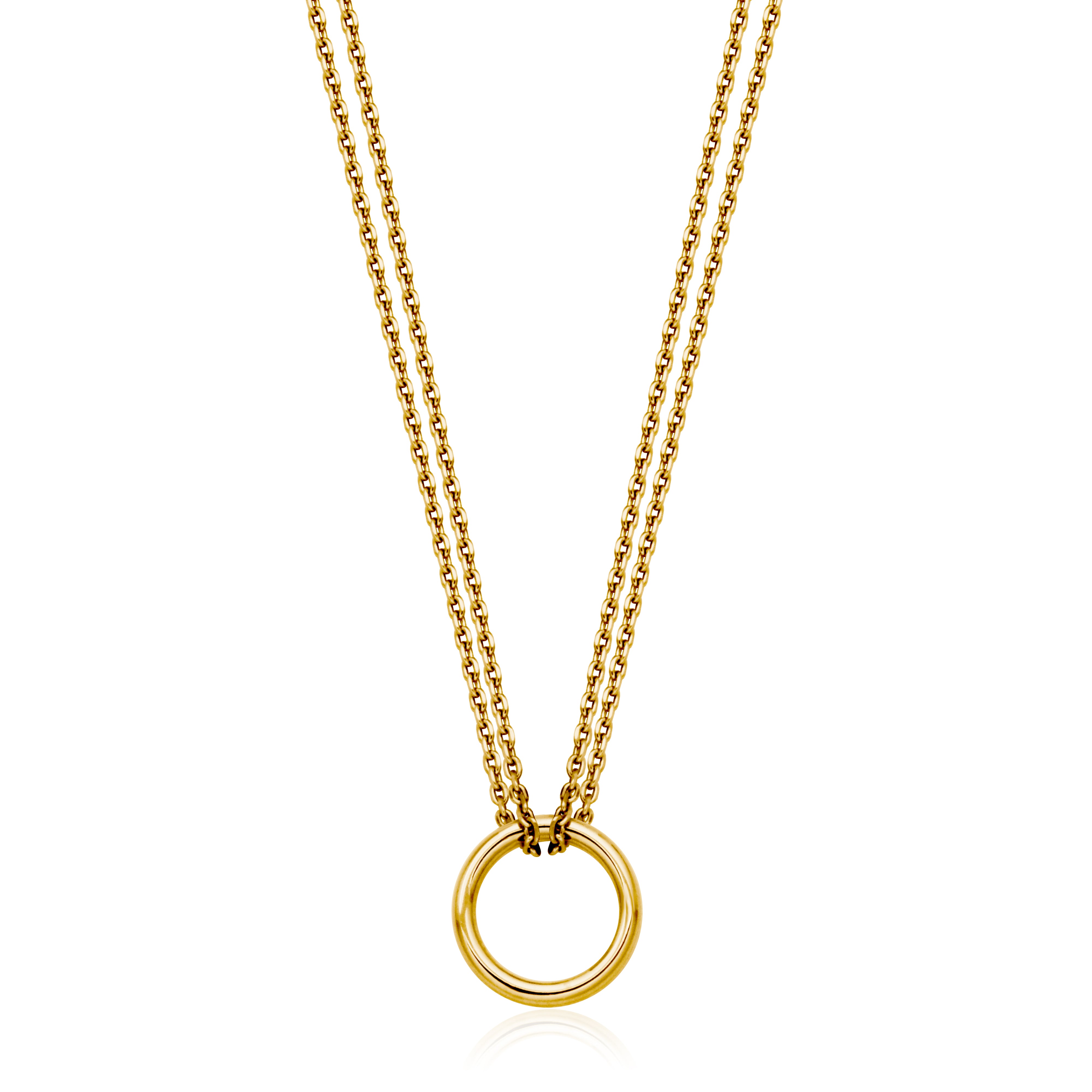 Steelx  Ip Gd Small Circle 11.5Mm Neck 16.5+2"