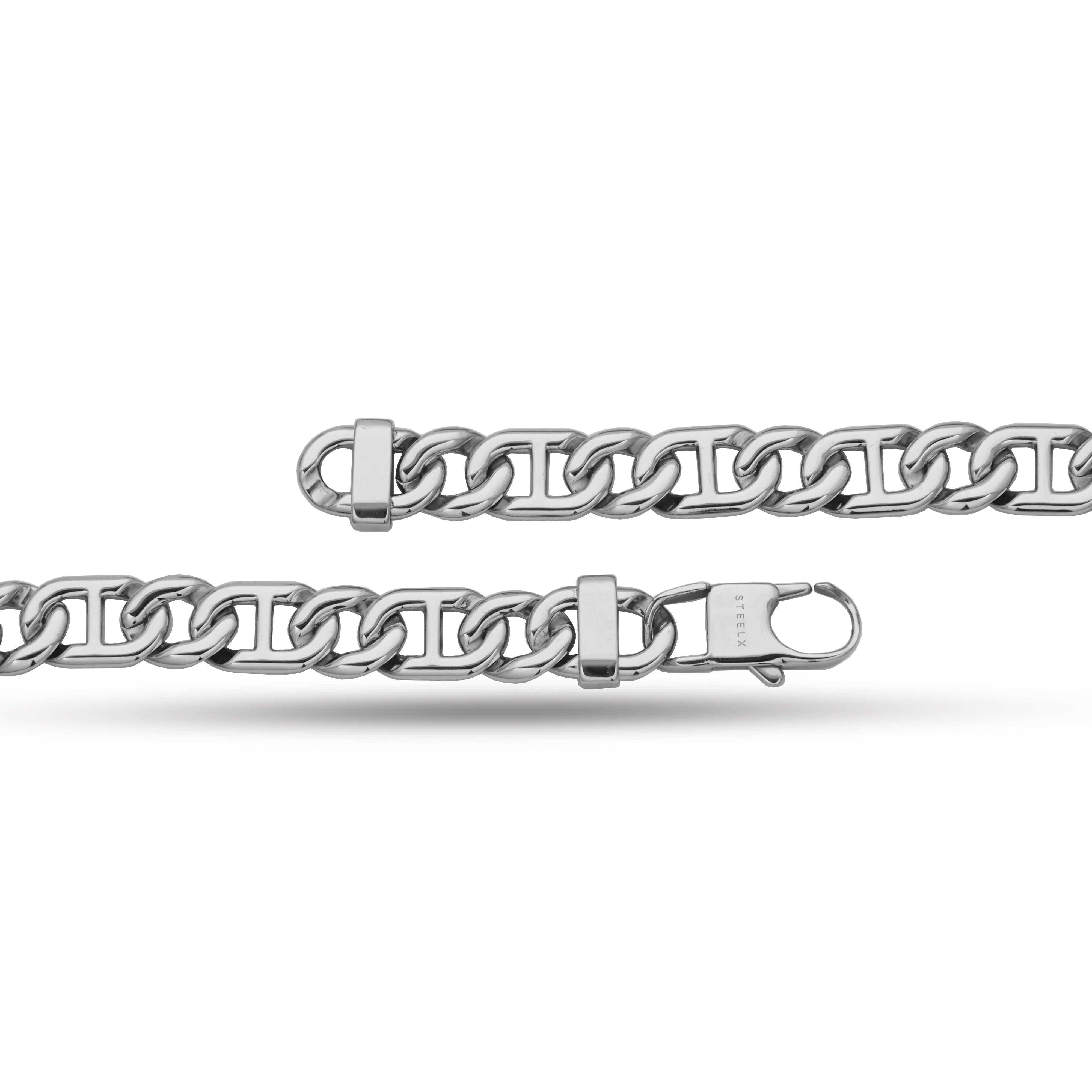 Steelx 11Mm Flat Marine Link Chain Neck 24"