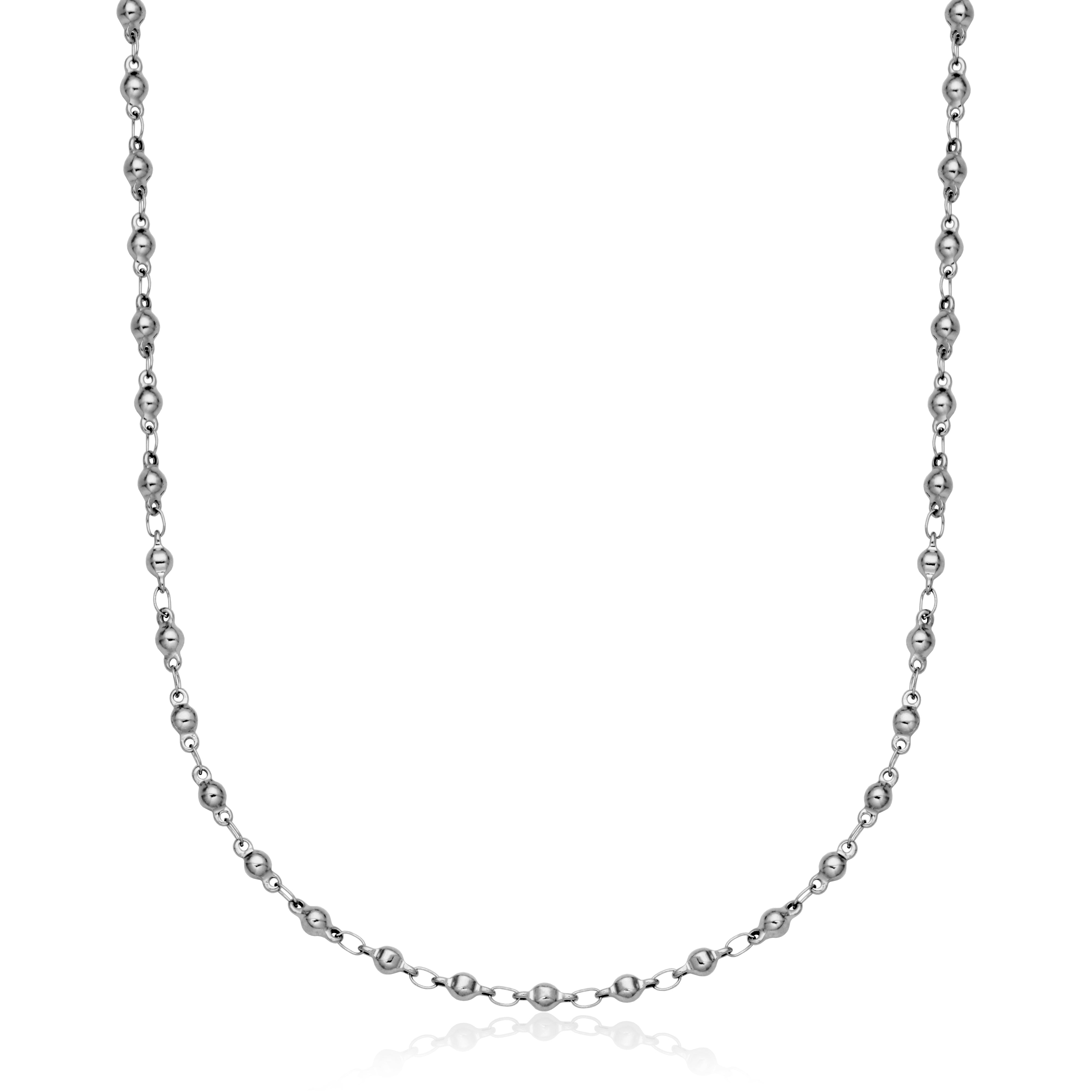 Steelx 3.5Mm Bead Chain Necklace 18+2"