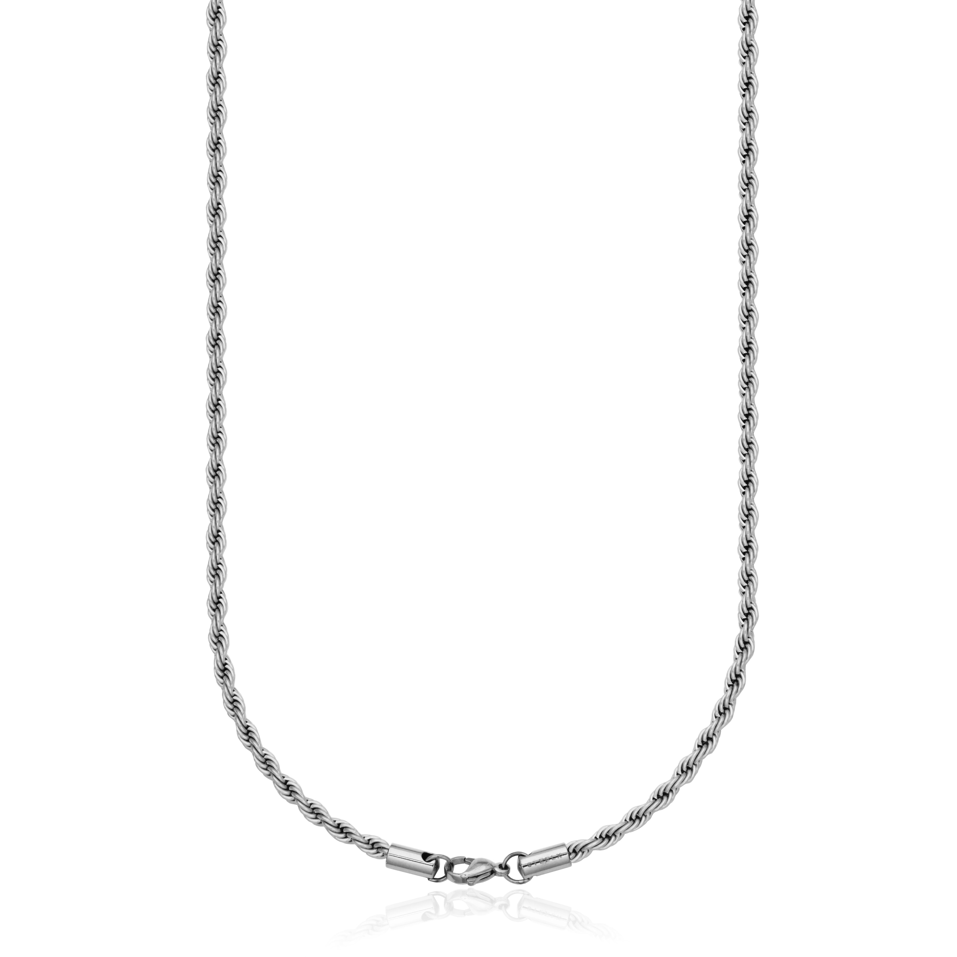 Steelx  Steel Color 4 Mm Rope Chain 22"