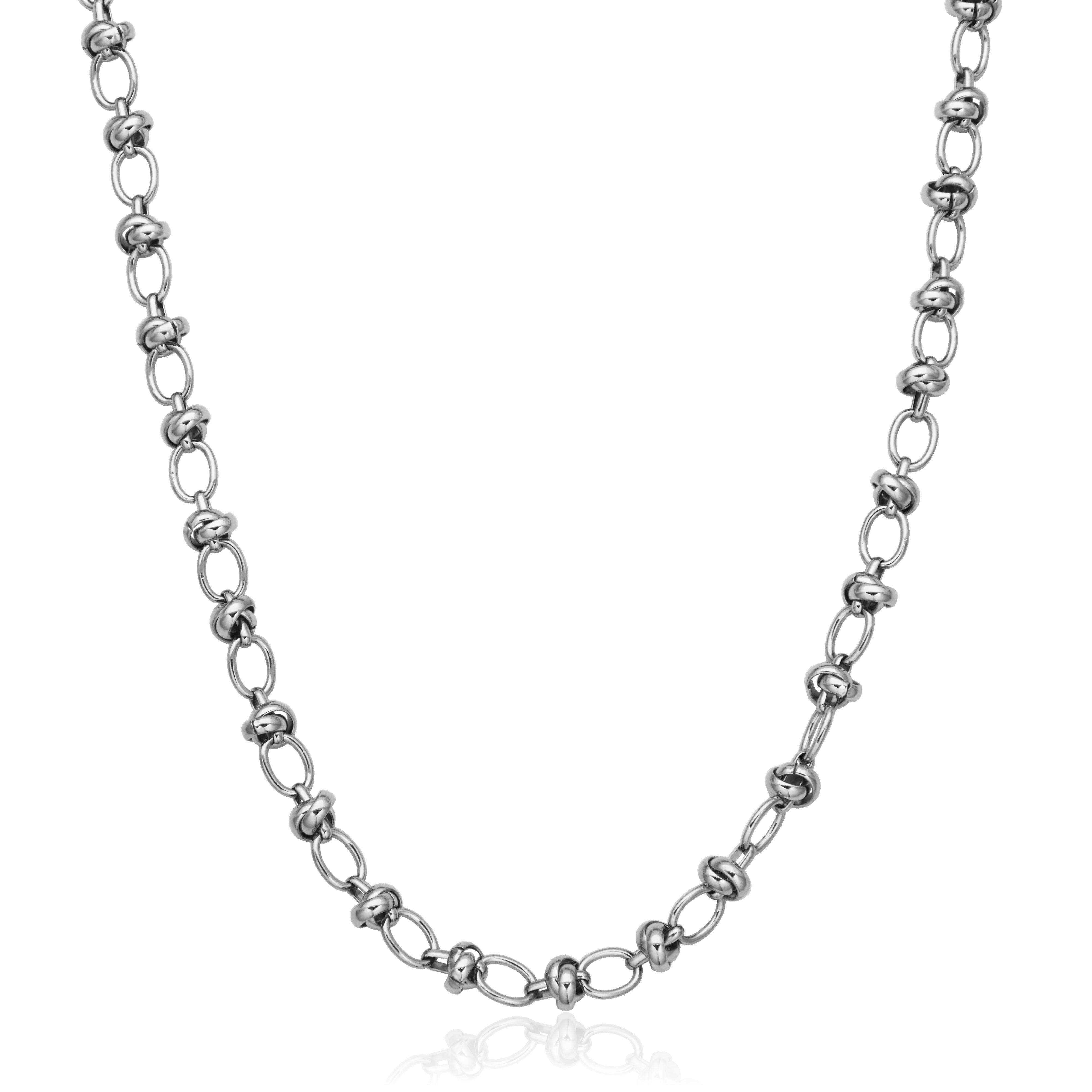 T0XJ910118 - Tie-Up Link Chain Necklace