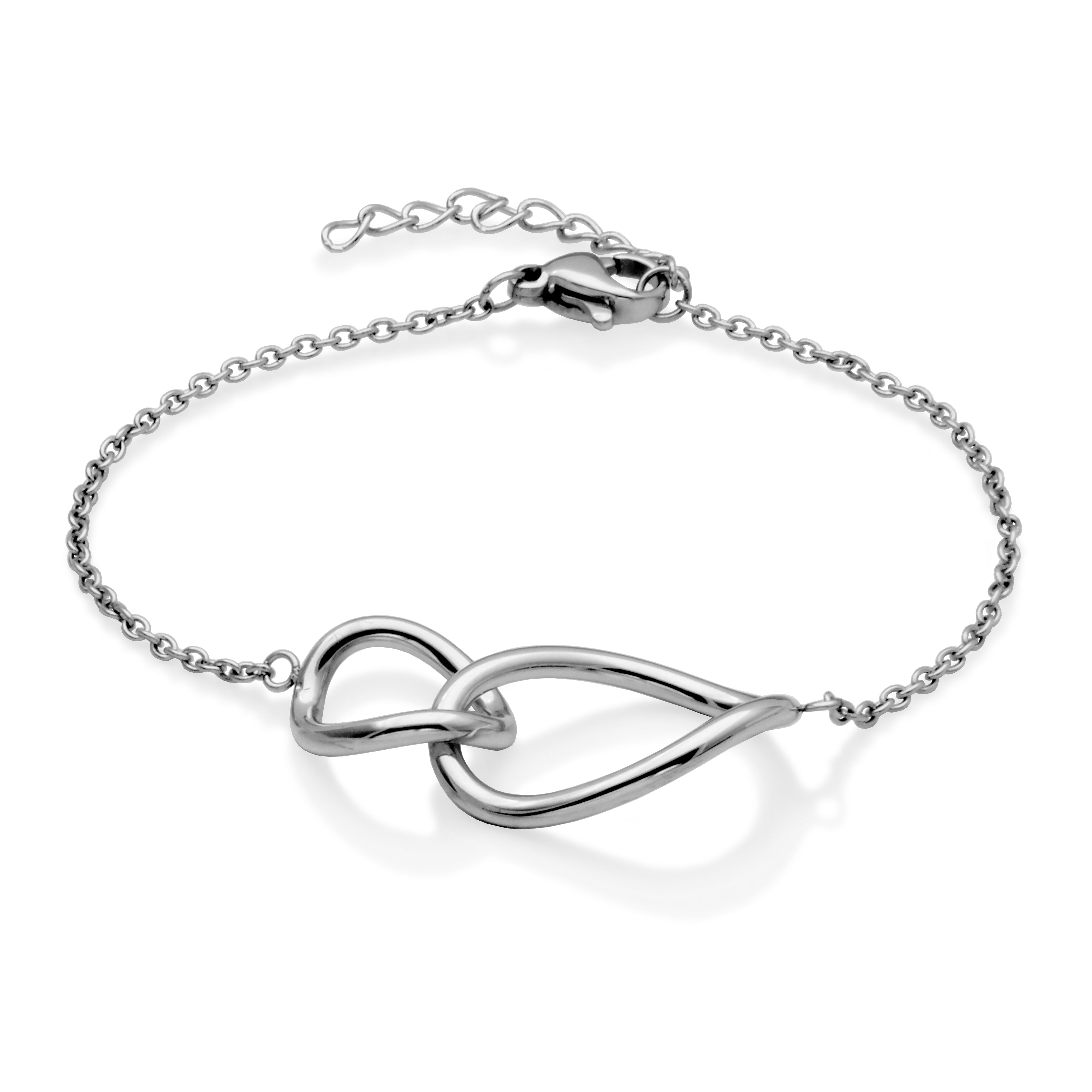 Steelx Interlock Double Link Bracelet 6.25+1.25"