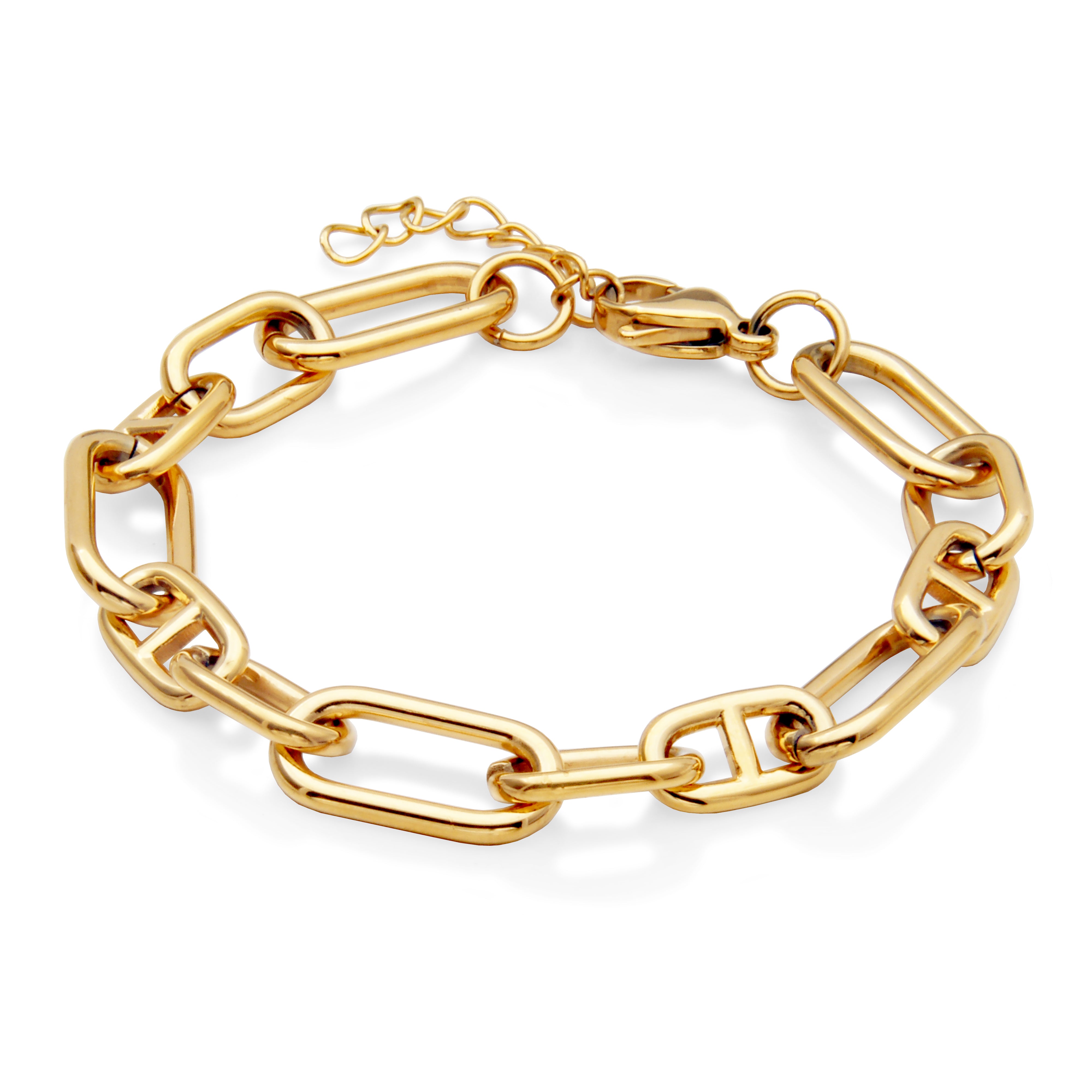 Steelx Ip Gd Mixed Oval Link Brac 6.5 +1.25"