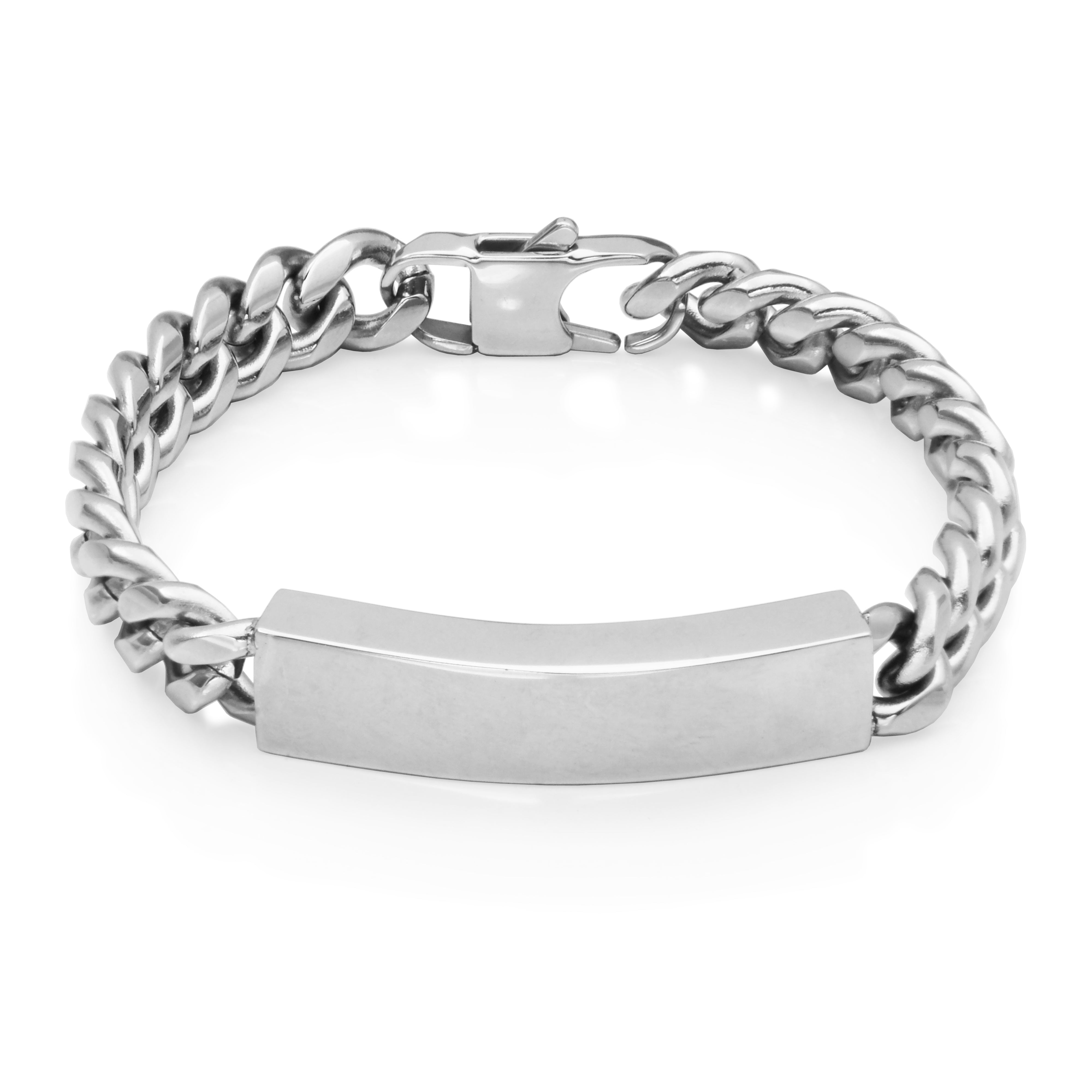 Steelx  High Polish 10Mm Id Bracelet  8.5"
