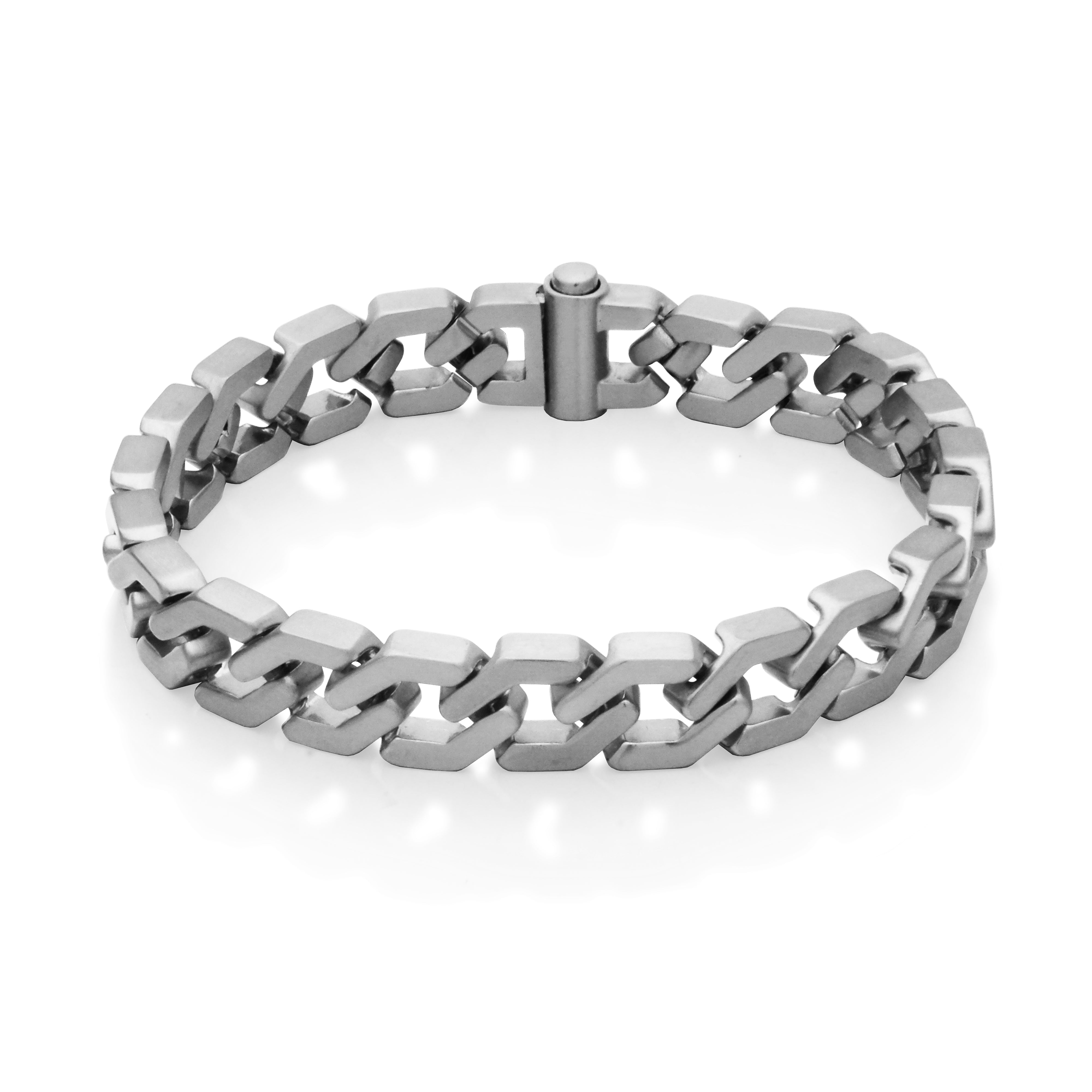 Steelx Matte Cuba Chain Bracelet 10Mm 8.5''