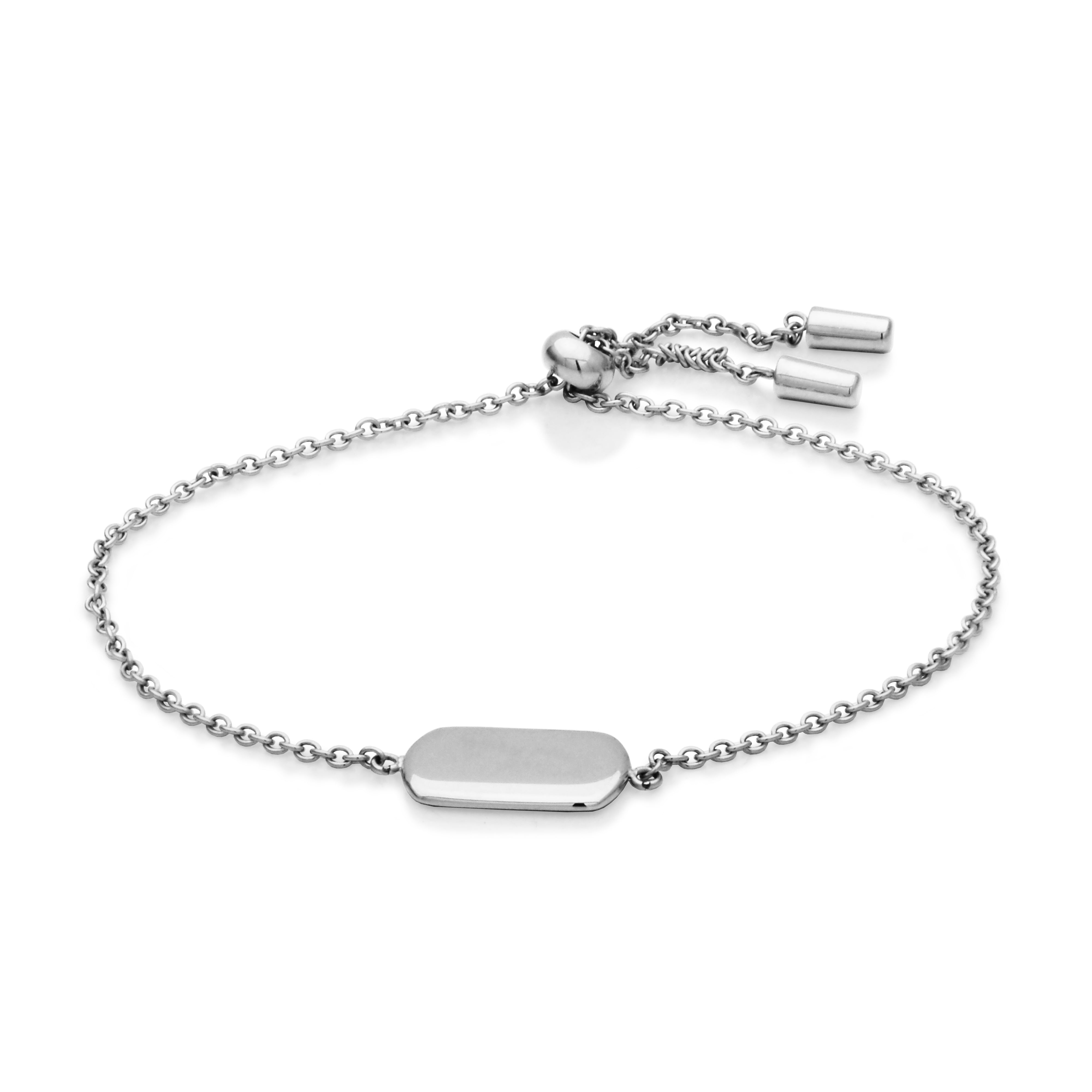 Steelx High Polish  Bolo Bracelet 8.5"