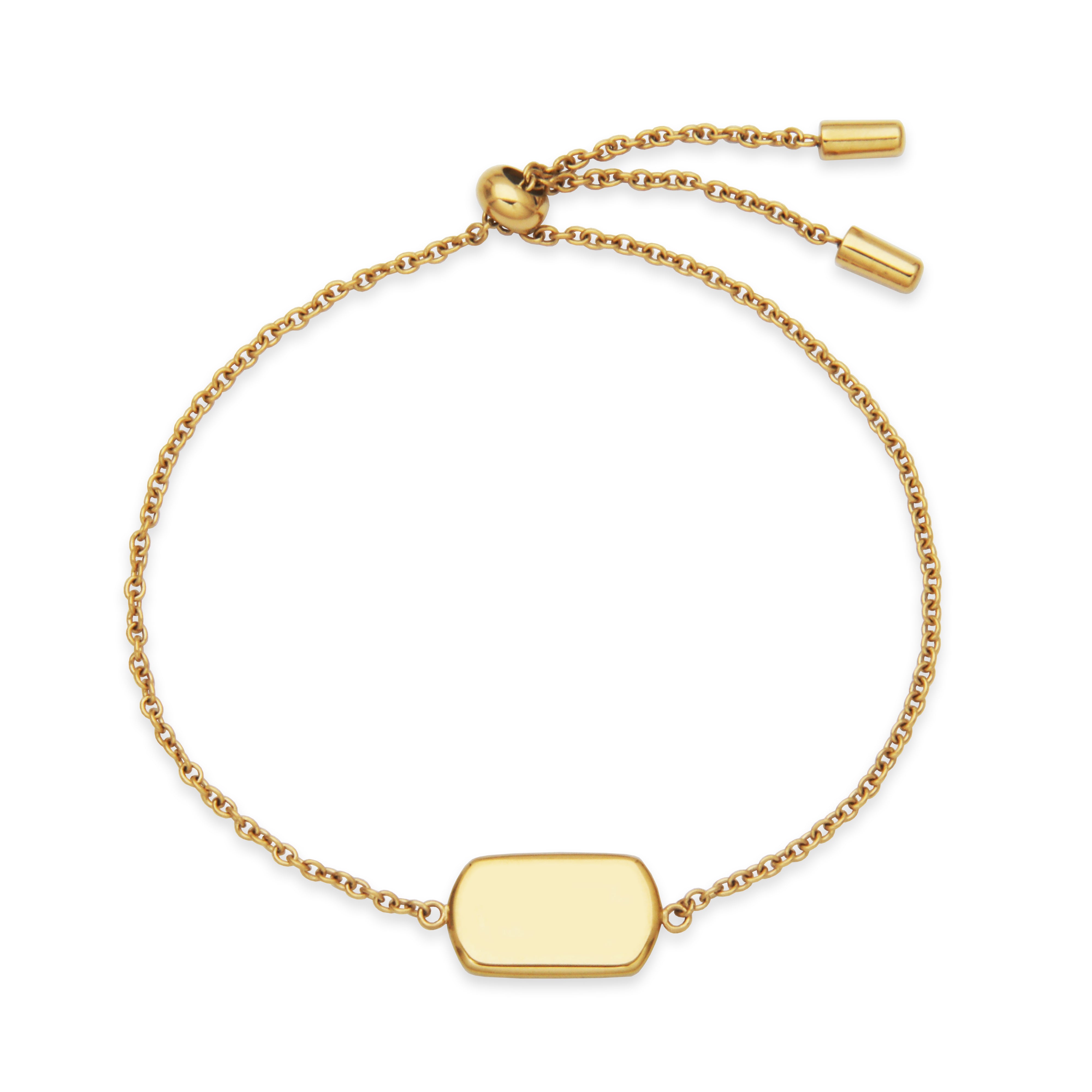 Steelx Ip Gd Bolo Bracelet 8.5"