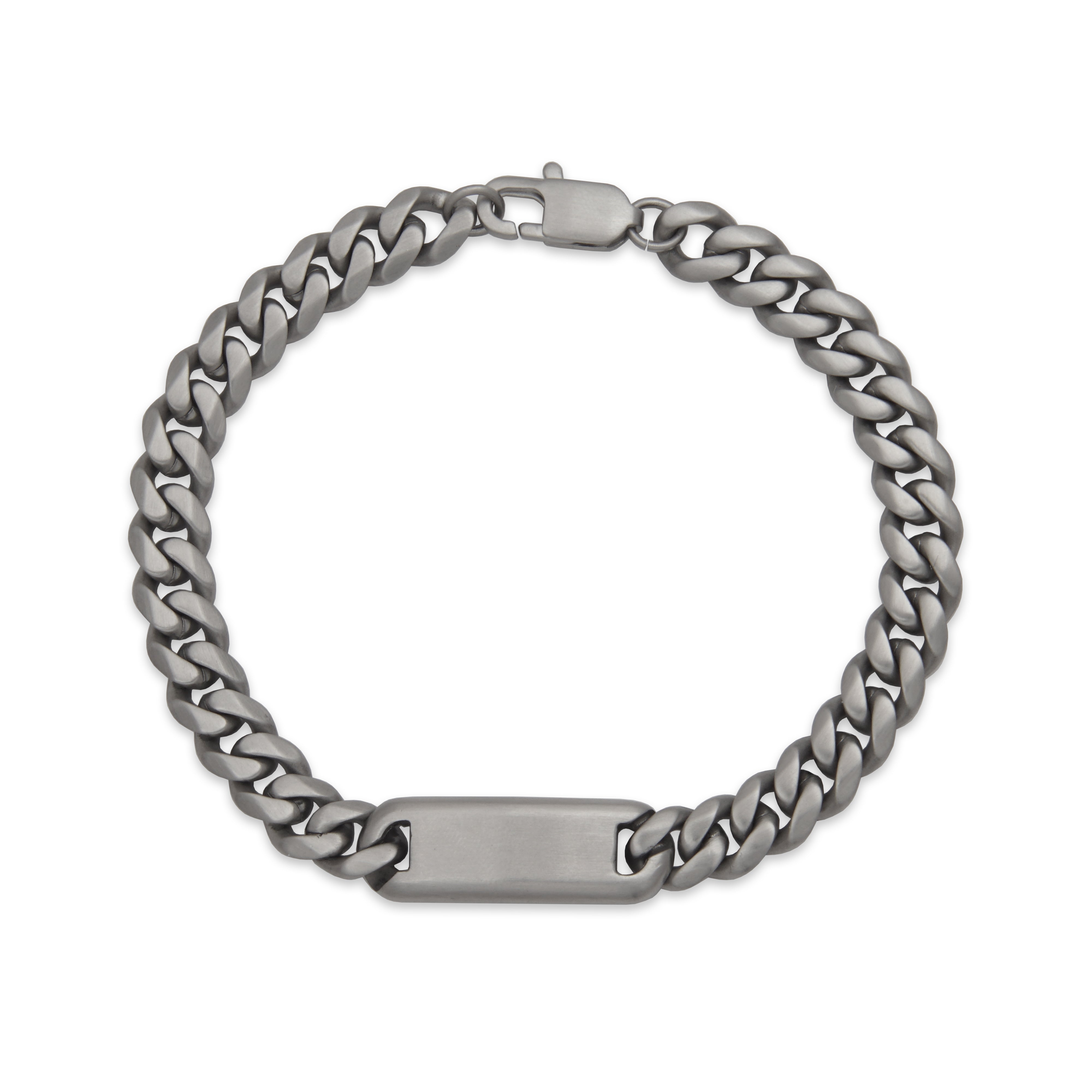 Steelx Matte Id Bracelet  8"